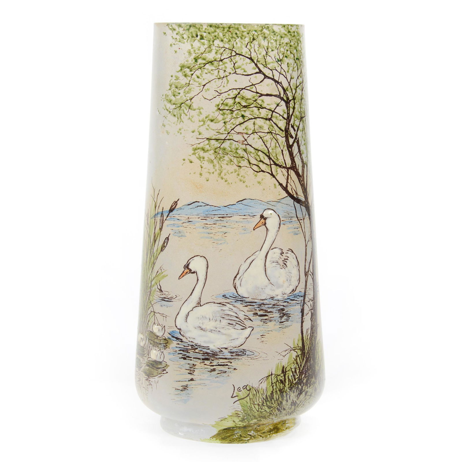 Vase Signed LeGras Scenic French Art Glass (1 of 4)