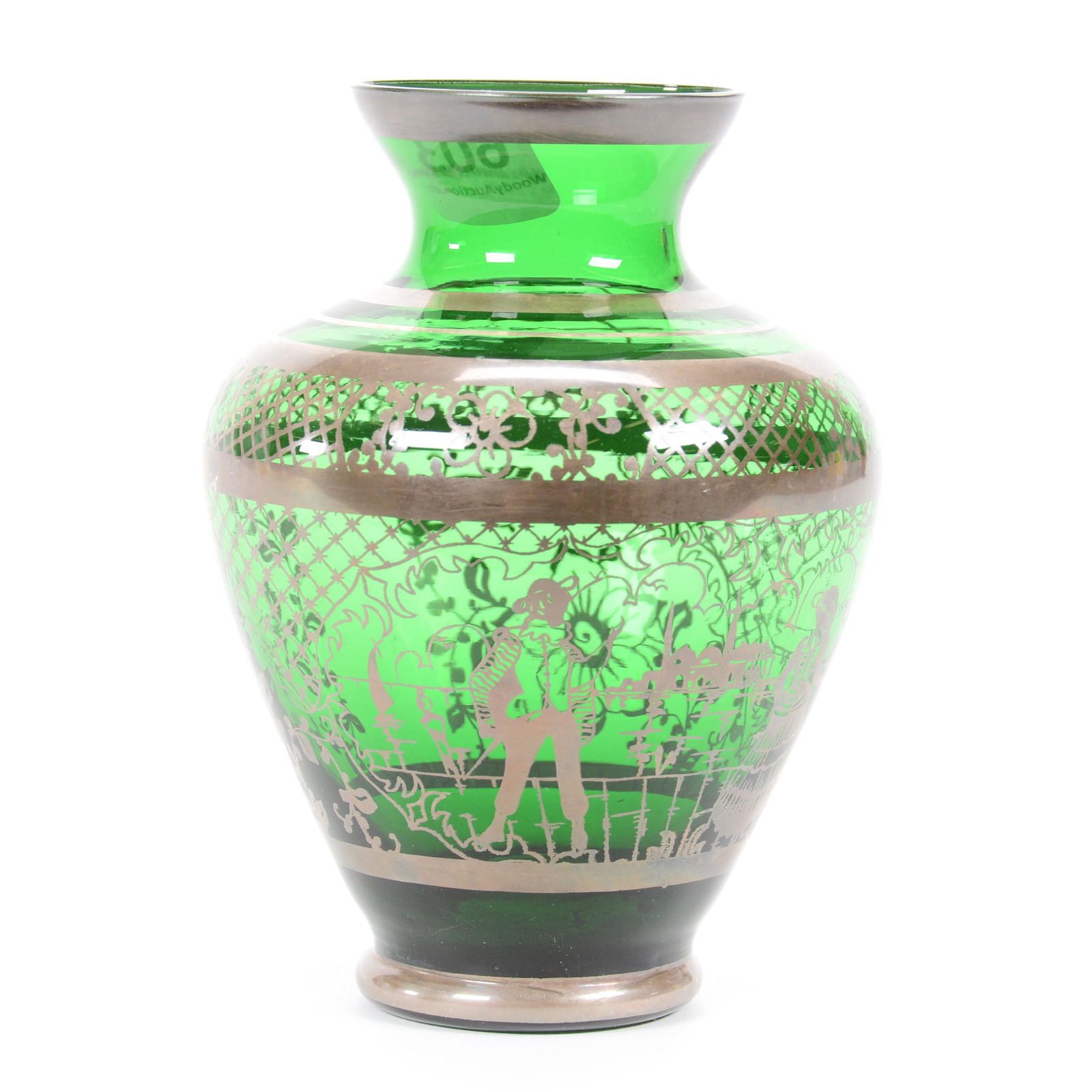 Vase, Emerald Green Art Glass (1 of 3)