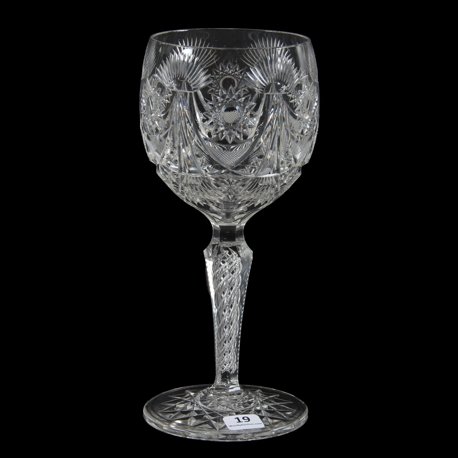 Toasting Goblet, Brilliant Period Cut Glass (1 of 3)