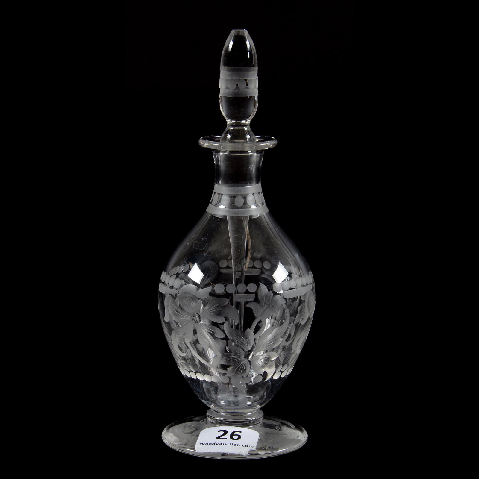 Pedestal Perfume, ABCG, Signed Libbey (1 of 3)