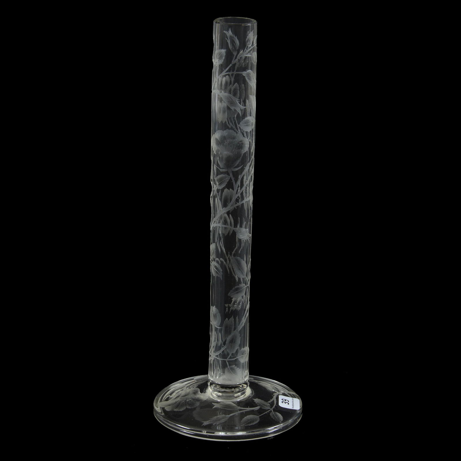 Bud Vase, Brilliant Period Cut Glass, Possibly Moser (1 of 3)