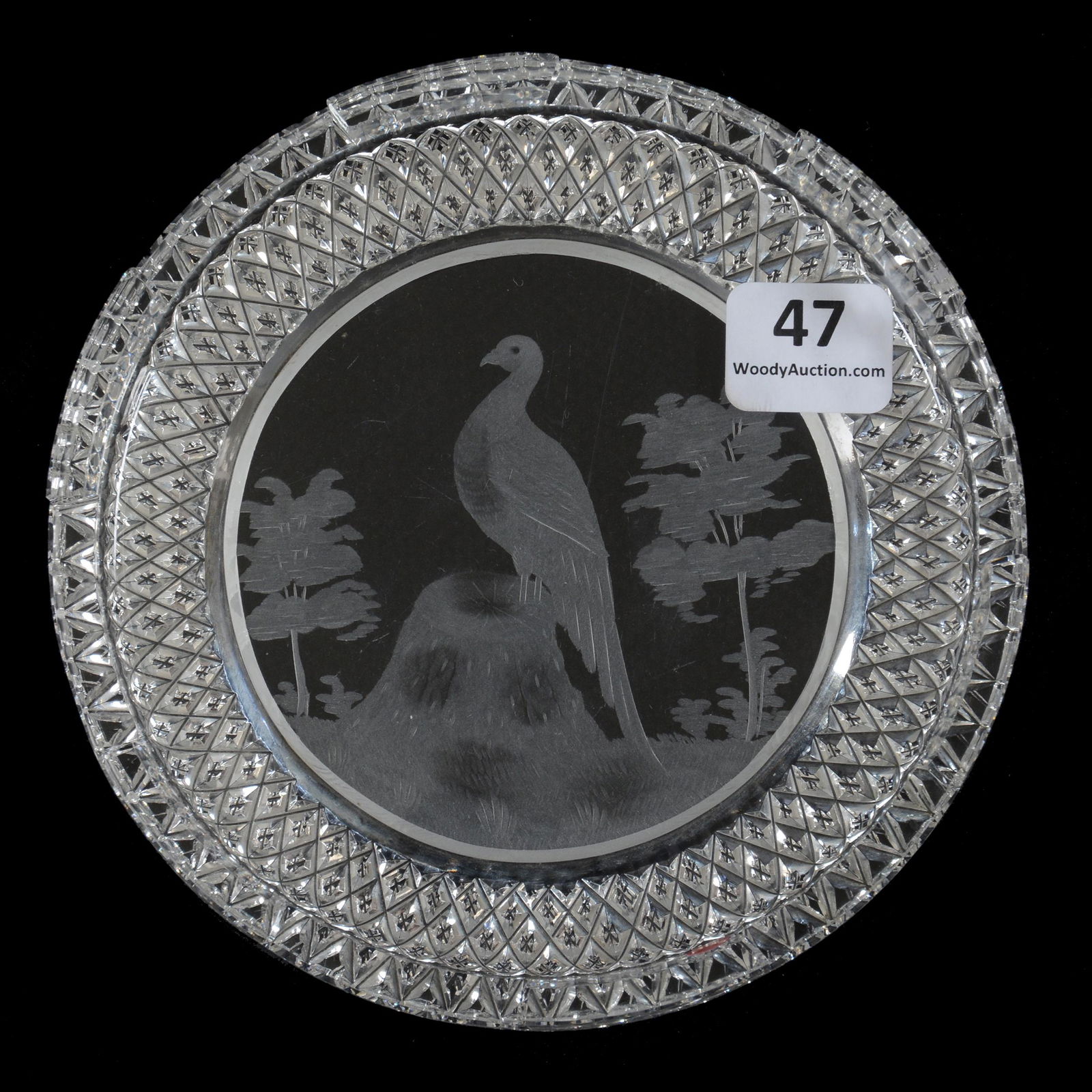 Round Coaster, ABCG, Signed Hawkes, Engraved (1 of 5)