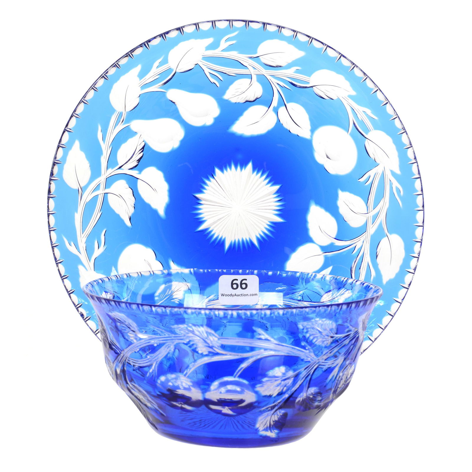 Bowl & Underplate, BPCG, Blue Cut To Clear (1 of 3)