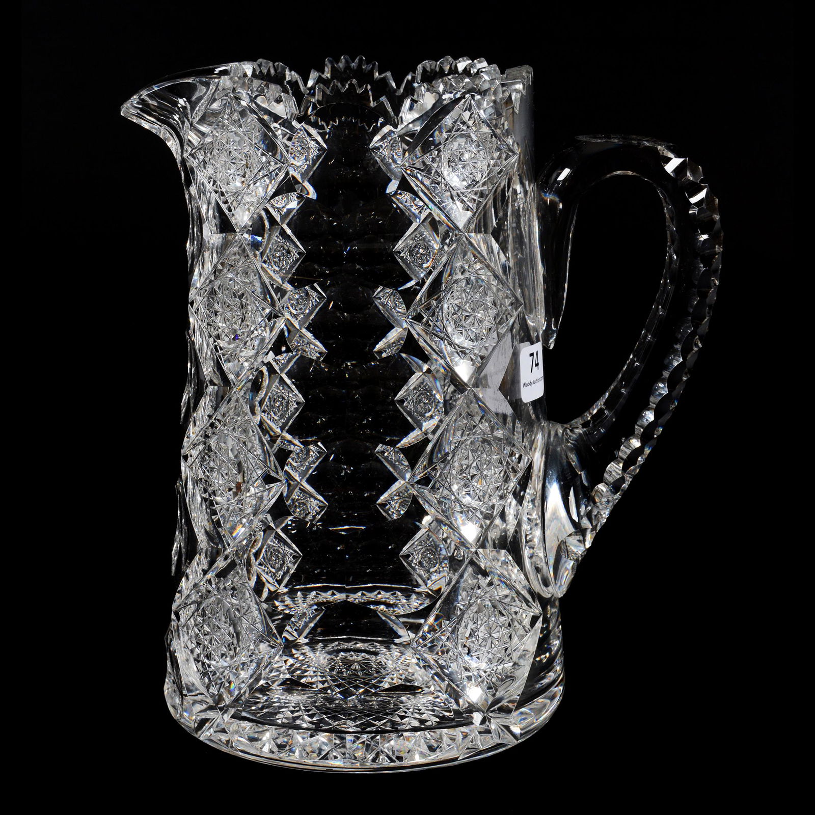 Water Pitcher, ABCG, Signed Hawkes Queens Pattern (1 of 3)