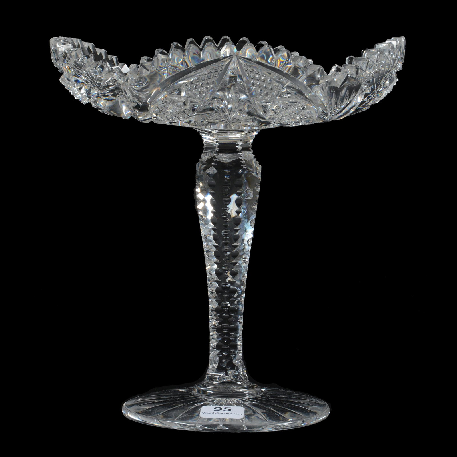 Compote, ABCG, Unique Oblong Blown Mold (1 of 3)