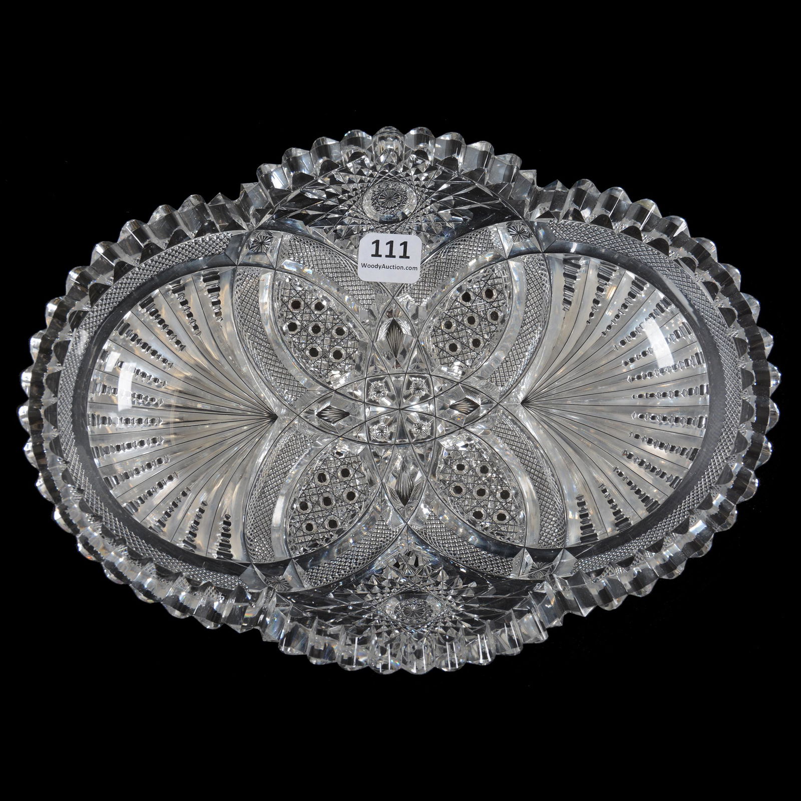 Oval Tray, ABCG, Nautilus Pattern By Hawkes (1 of 3)