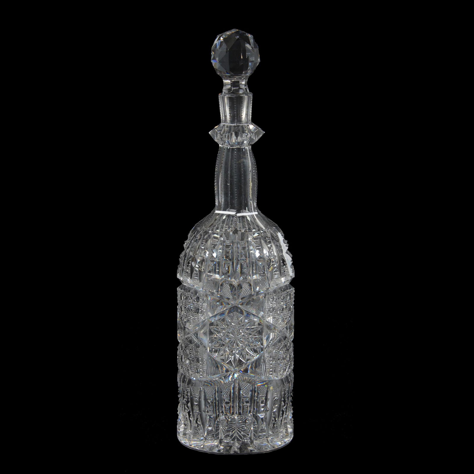 Whiskey Bottle, ABCG Signed Libbey Ellsmere Pattern (1 of 3)