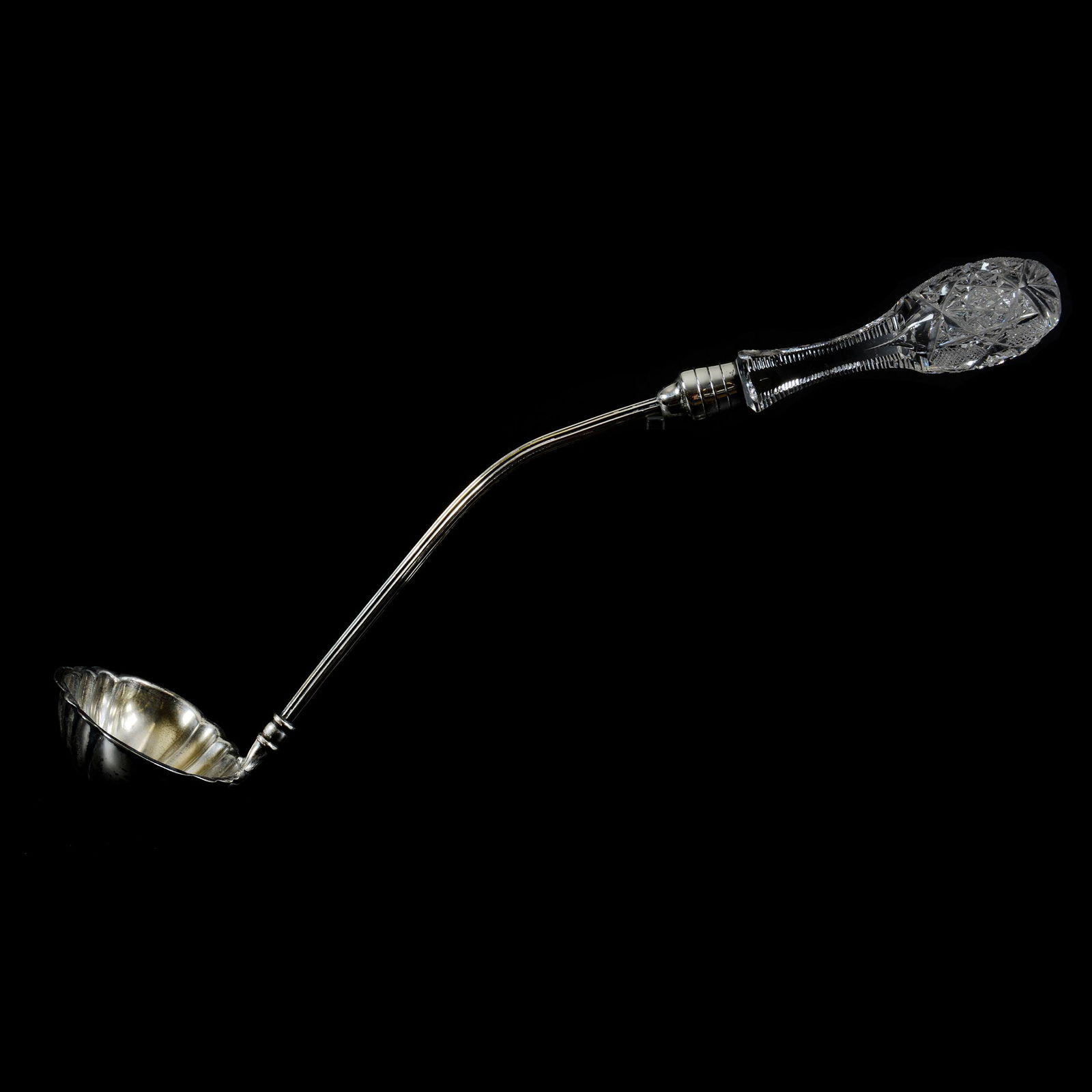 Punch Ladle, American Brilliant Cut Glass (1 of 4)
