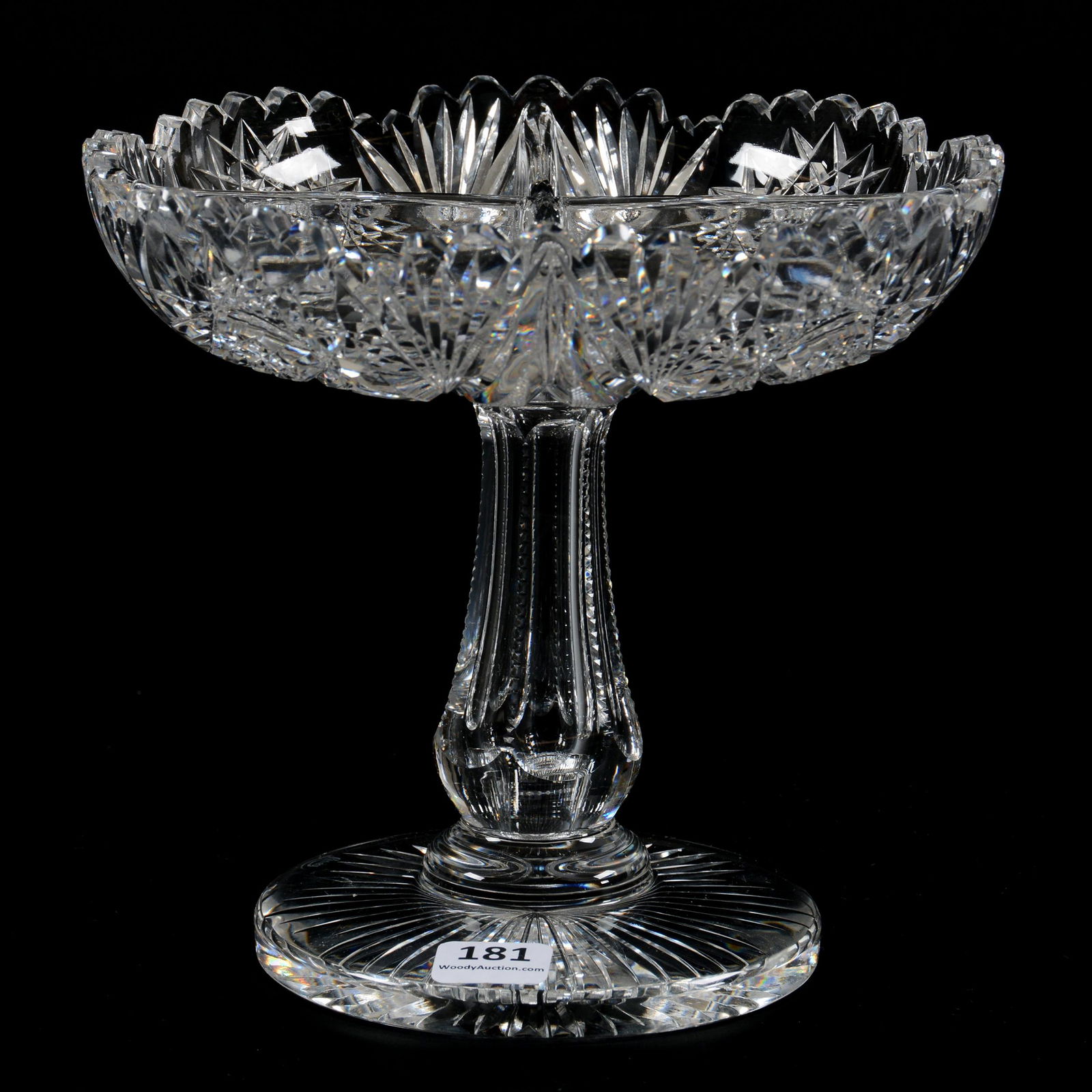 Compote, Four Division, ABCG, Signed Libbey (1 of 3)