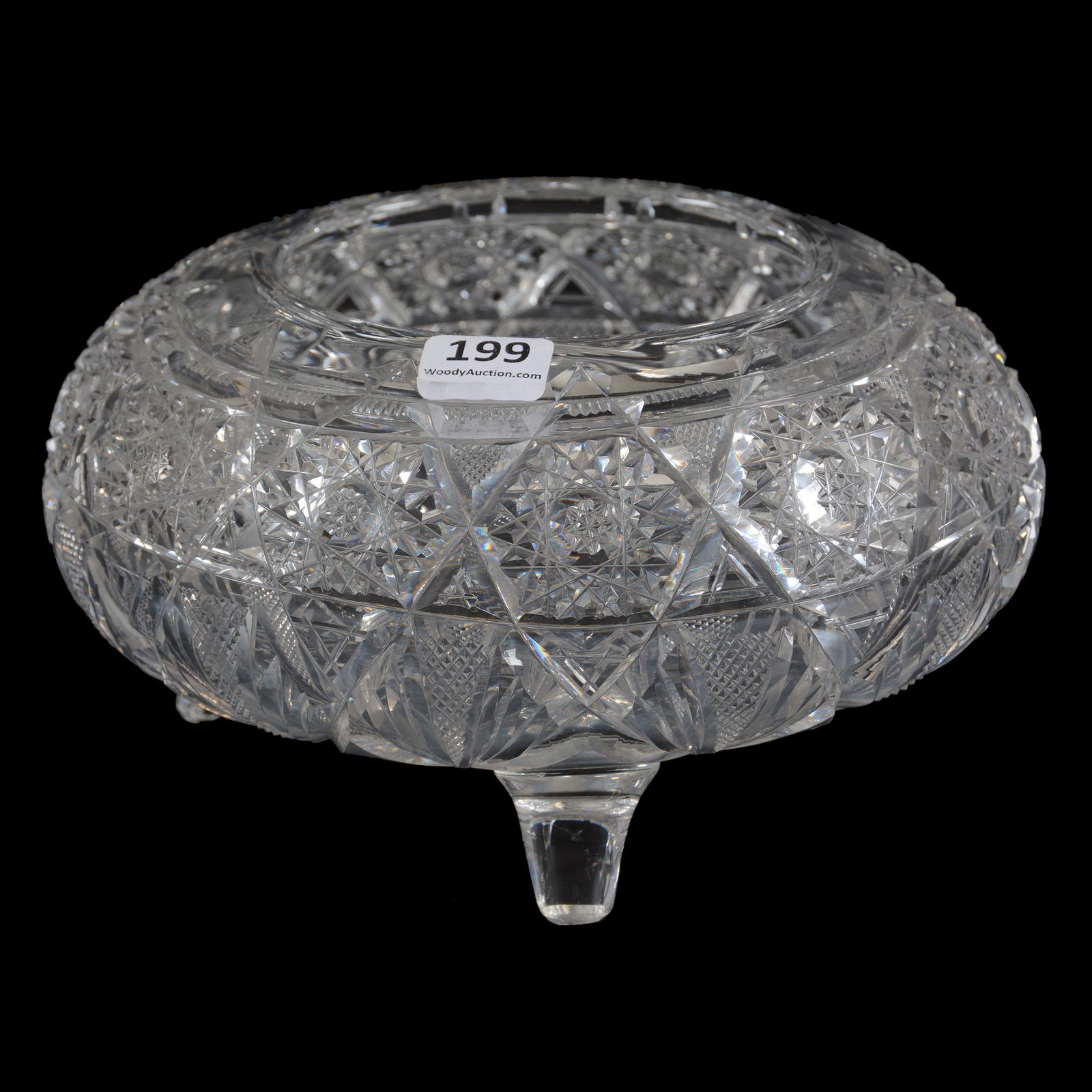 Footed Ferner, American Brilliant Cut Glass (1 of 4)