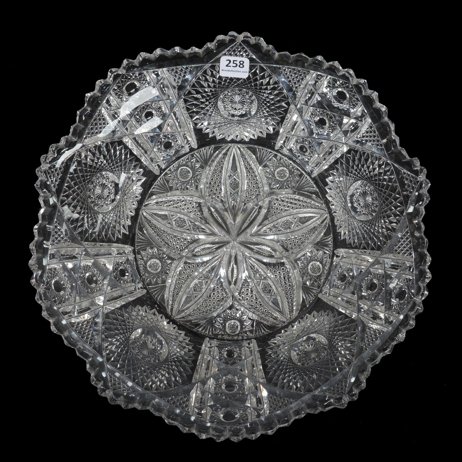 Flared Bowl, American Brilliant Cut Glass (1 of 3)