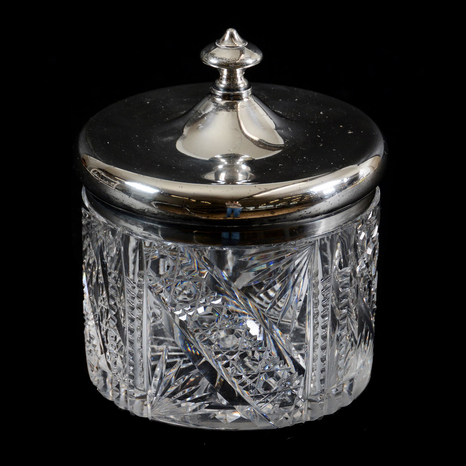 Covered Jar, ABCG, Silverplate Lid (1 of 3)