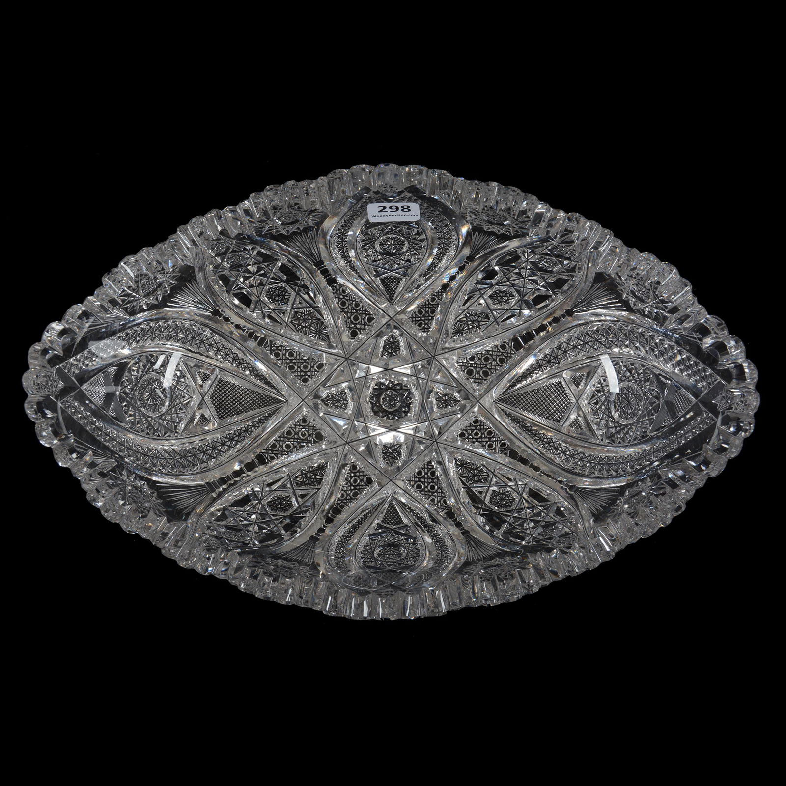 Oval Bowl, American Brilliant Cut Glass (1 of 3)