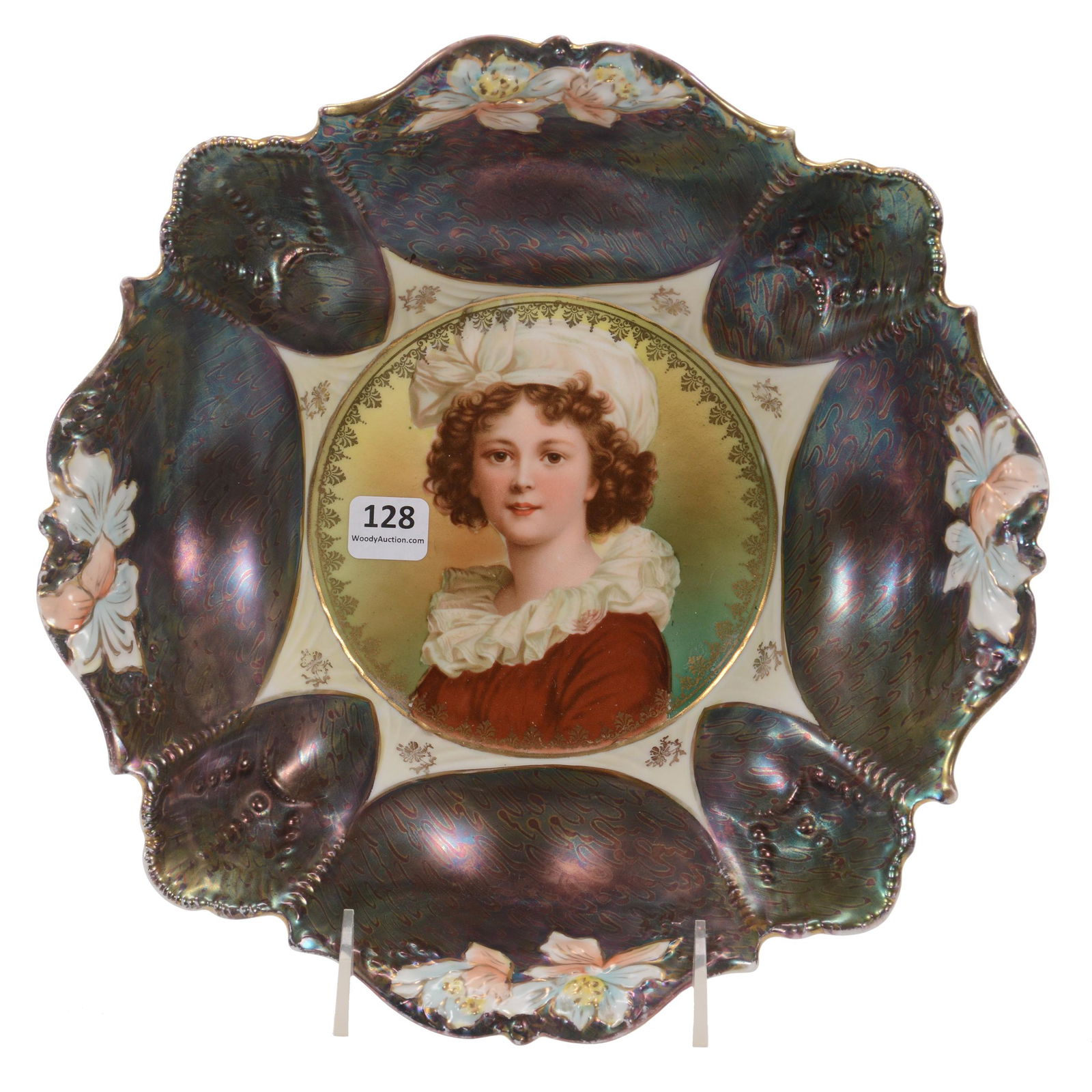 Bowl, Unmarked Prussia, Lebrun With Hat Portrait (1 of 3)