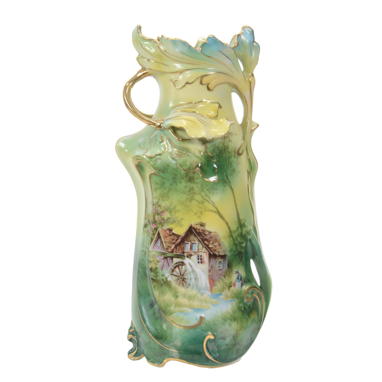 Vase Marked Royal Vienna, Mill Scene Decor (1 of 3)