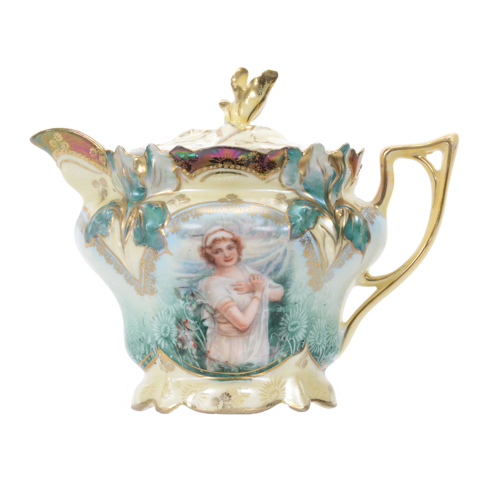 Syrup Pitcher Marked RS Prussia, Winter Season Portrait (1 of 4)