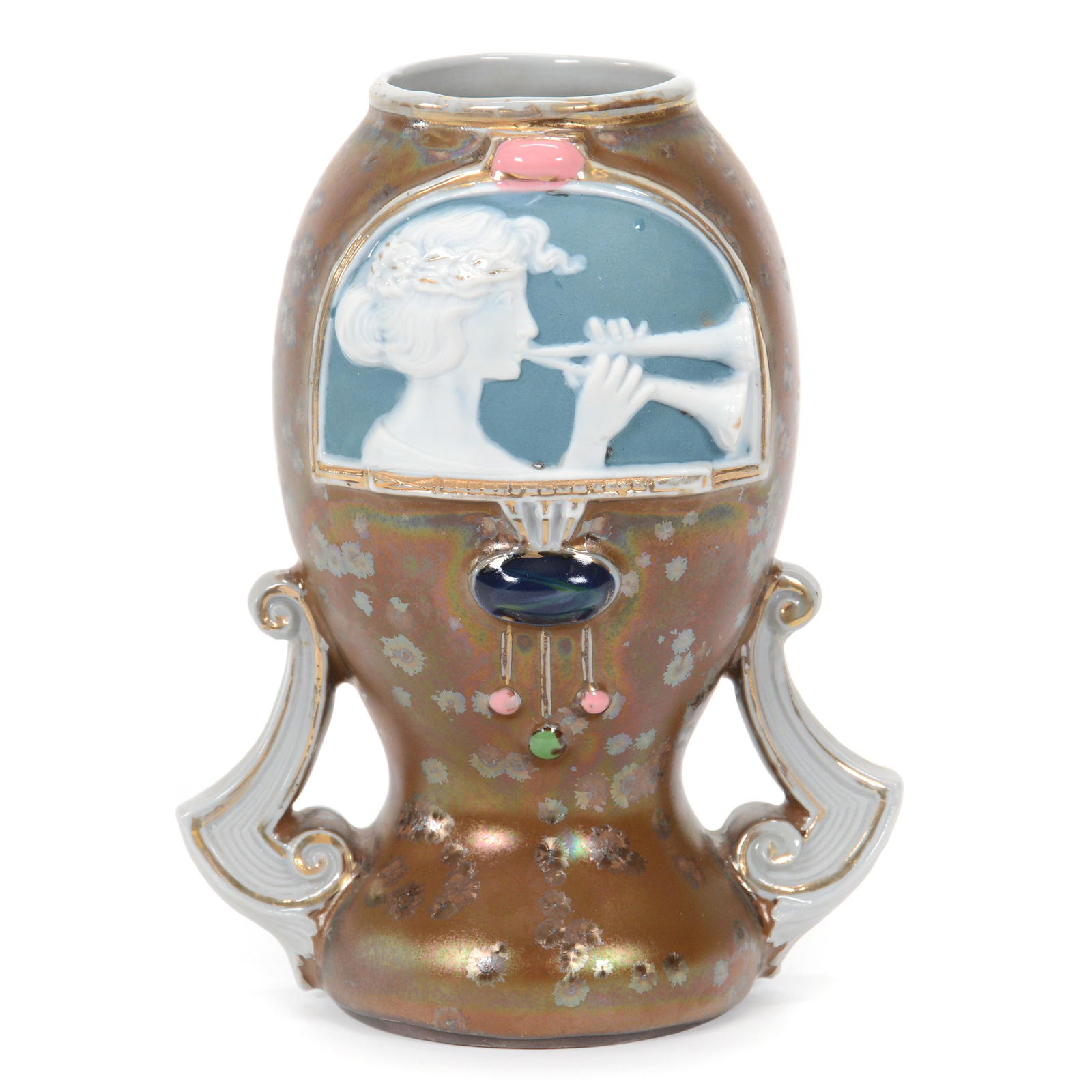 Vase, Two Handles, Marked Schafer & Vader (1 of 3)