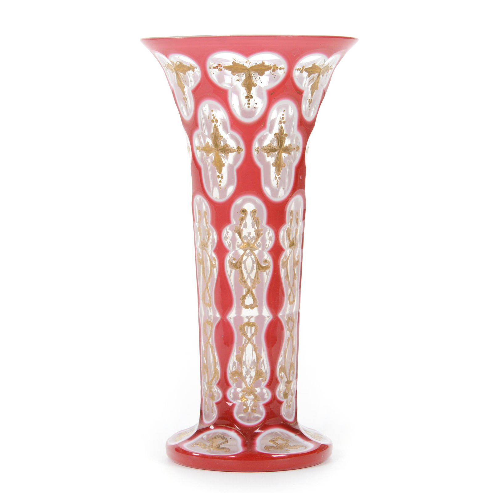 Vase, Unmarked Baccarat Overlay (1 of 3)