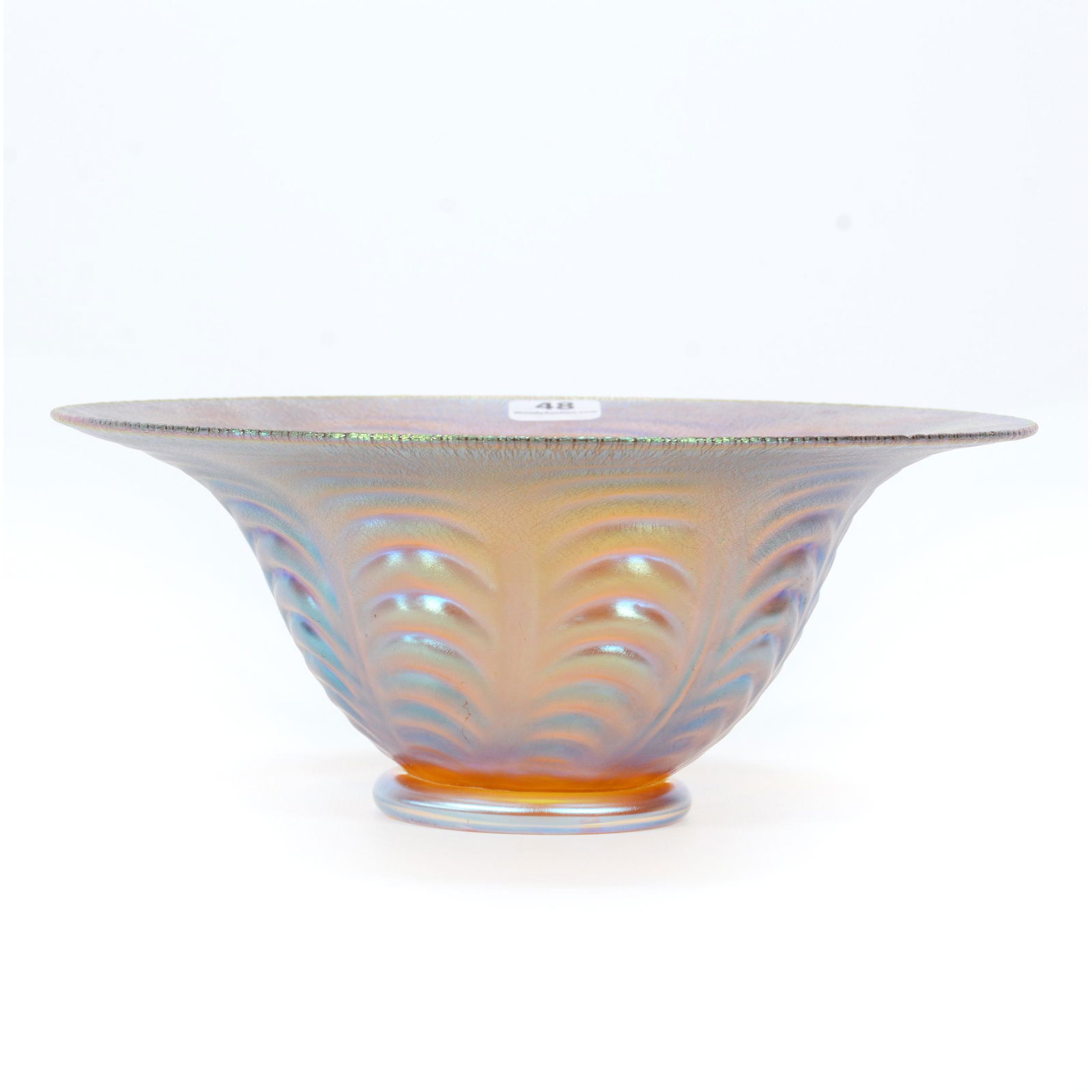 Bowl, Unmarked WMF Myra Art Glass (1 of 3)