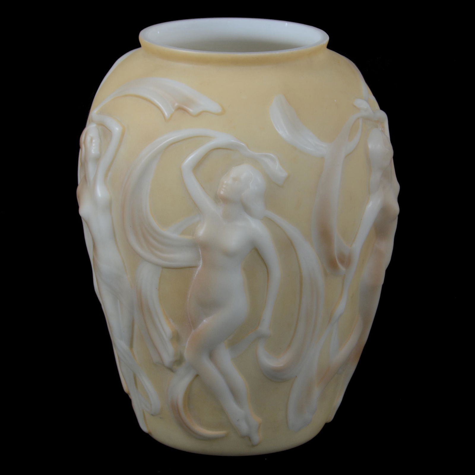 Vase, Phoenix Glass Dancing Nudes (1 of 3)