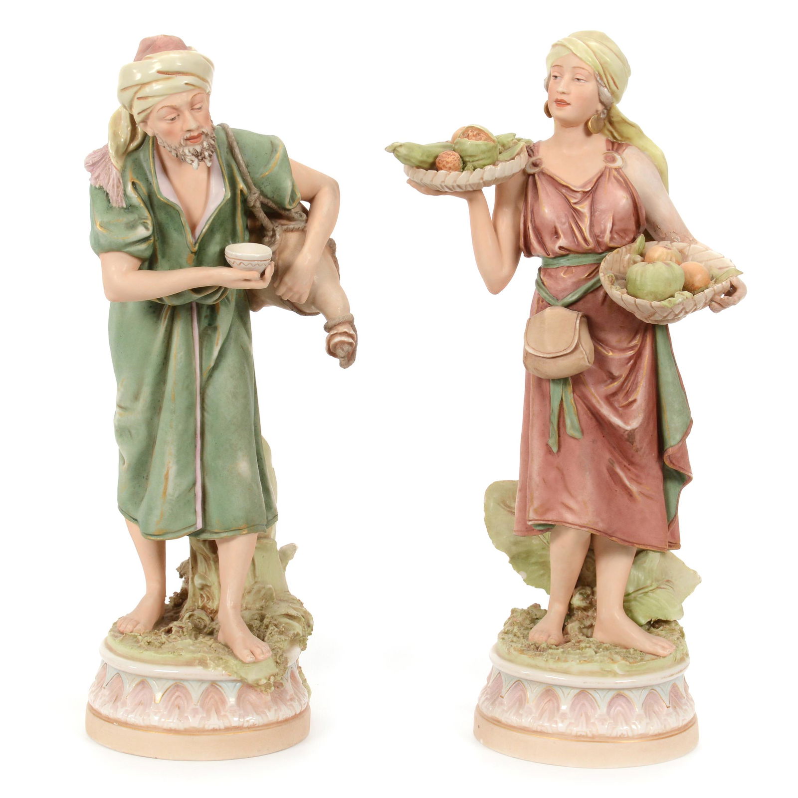 Pair Figures Marked Royal Dux (1 of 7)