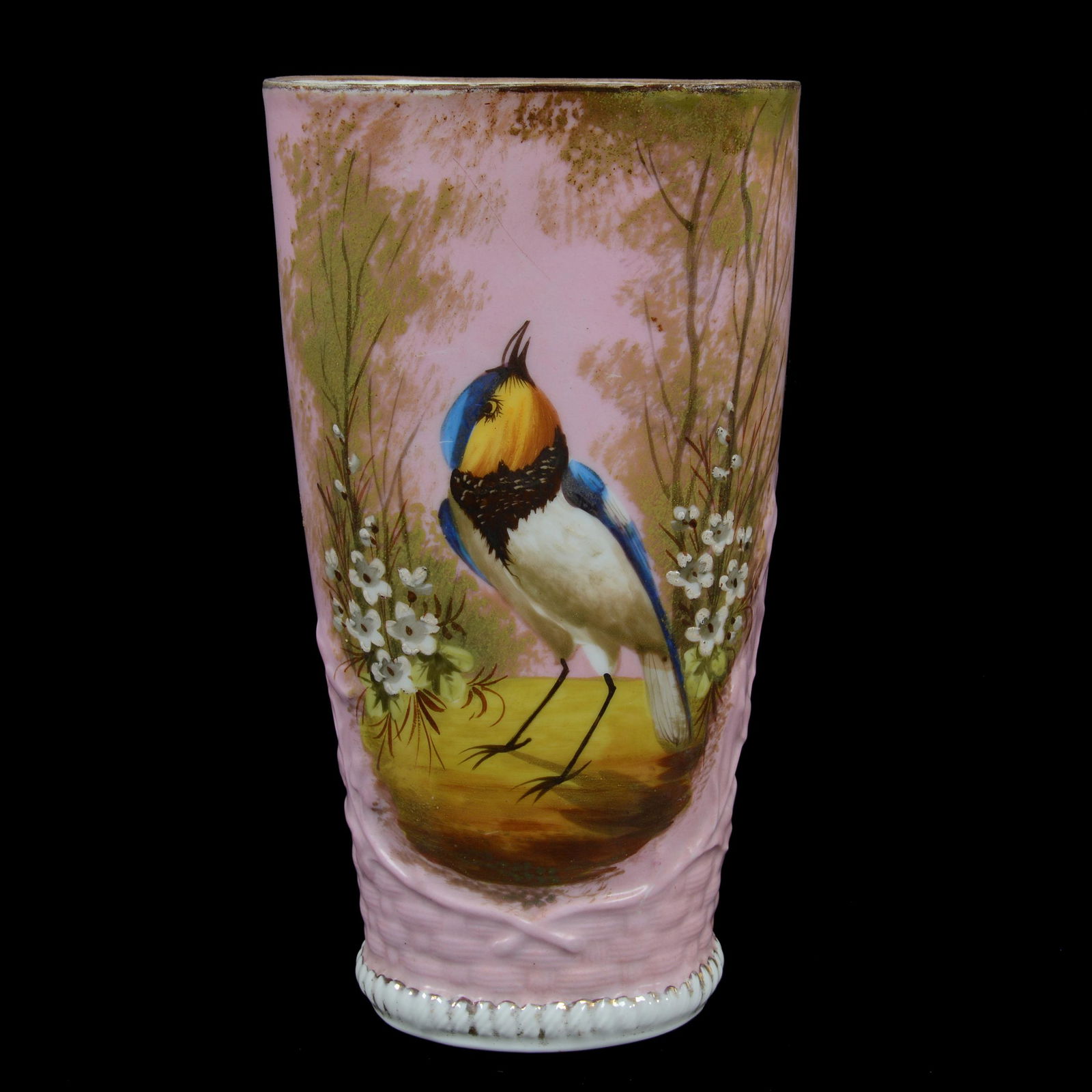 Vase, Unmarked Old Paris Porcelain (1 of 3)