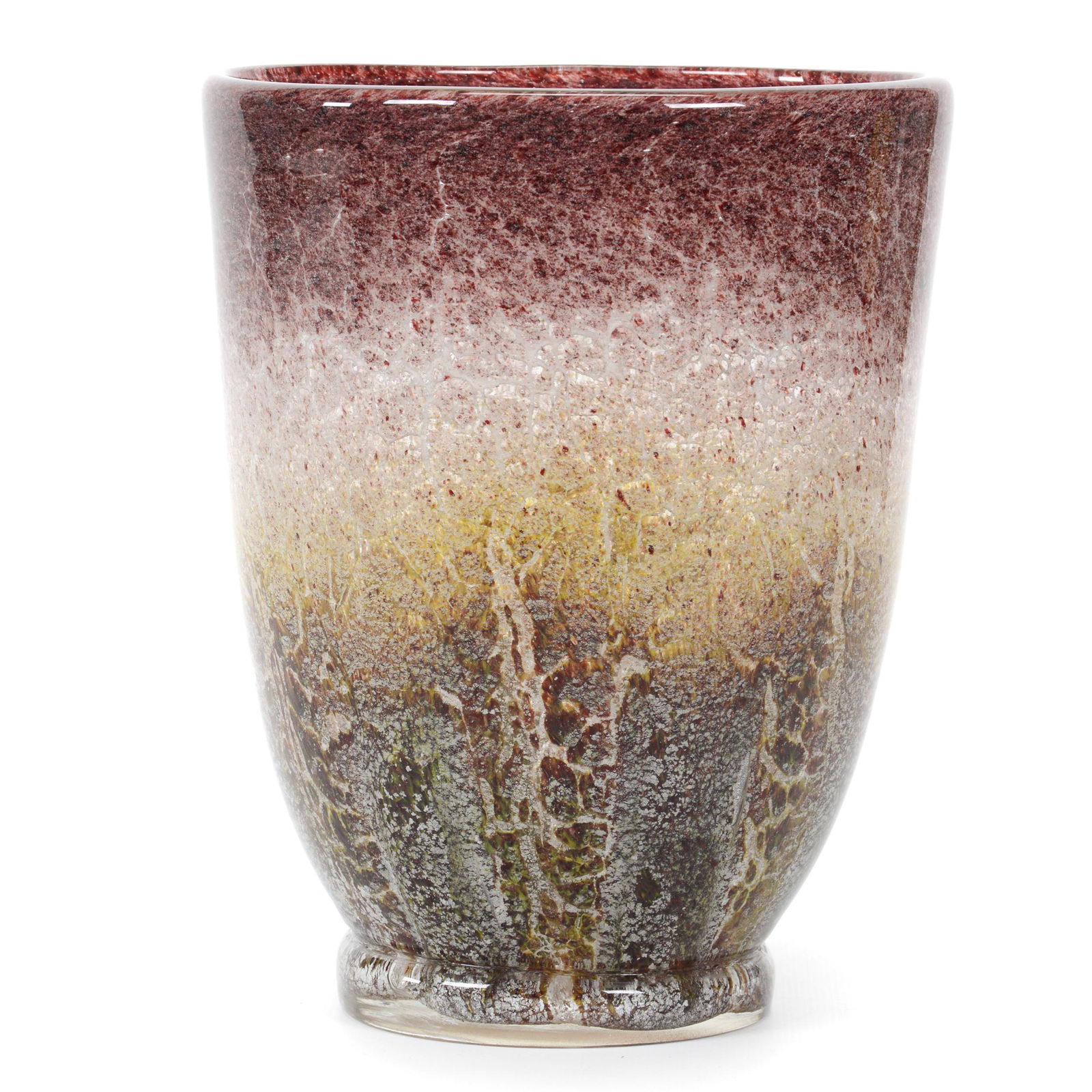 Vase, Ysart Style Art Glass, Attributed to Monart, (1 of 3)