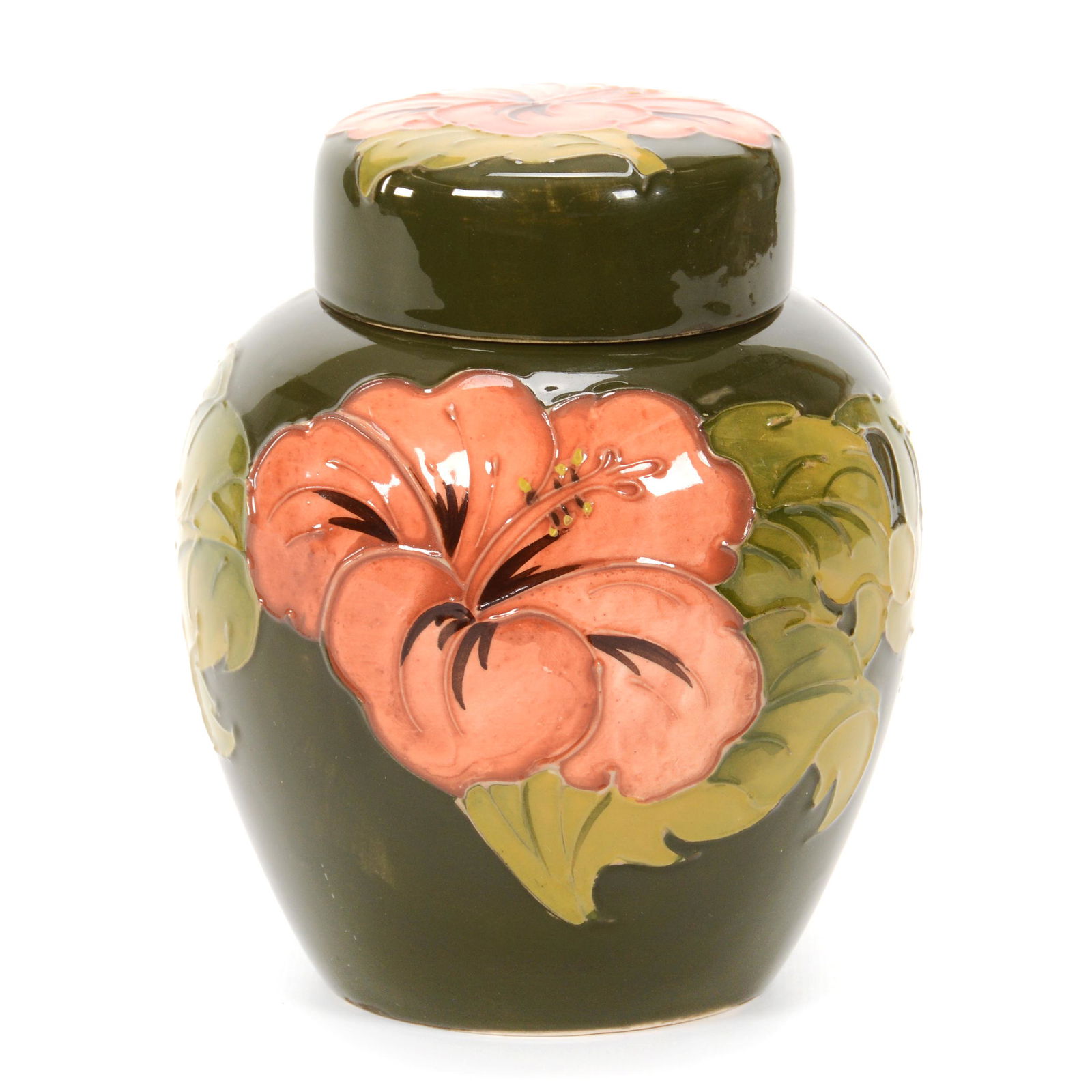 Covered Jar Marked Moorcroft Art Pottery (1 of 3)