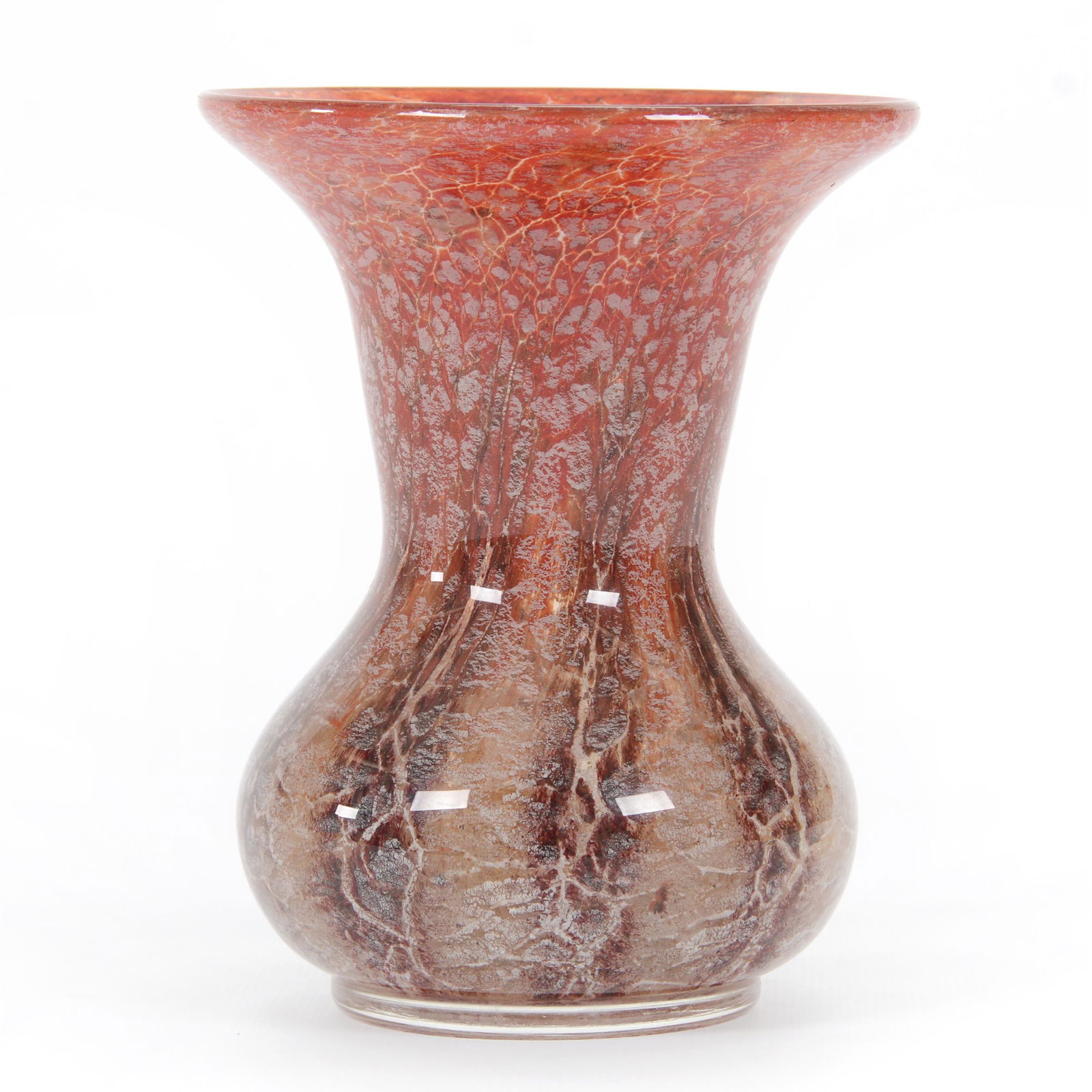 Vase, Unmarked Ysart Style Art Glass, WMF (1 of 3)