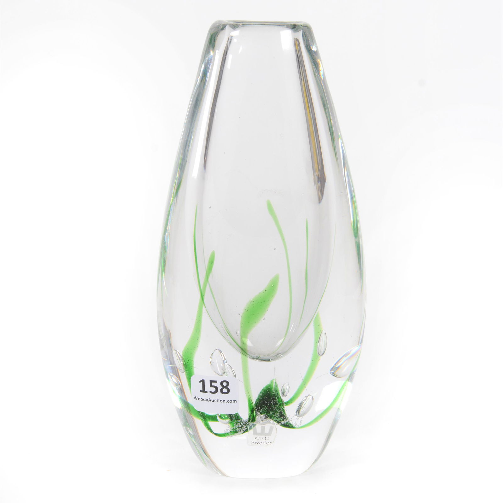 Vase, Contemporary Art Glass Signed Kosta Boda (1 of 3)