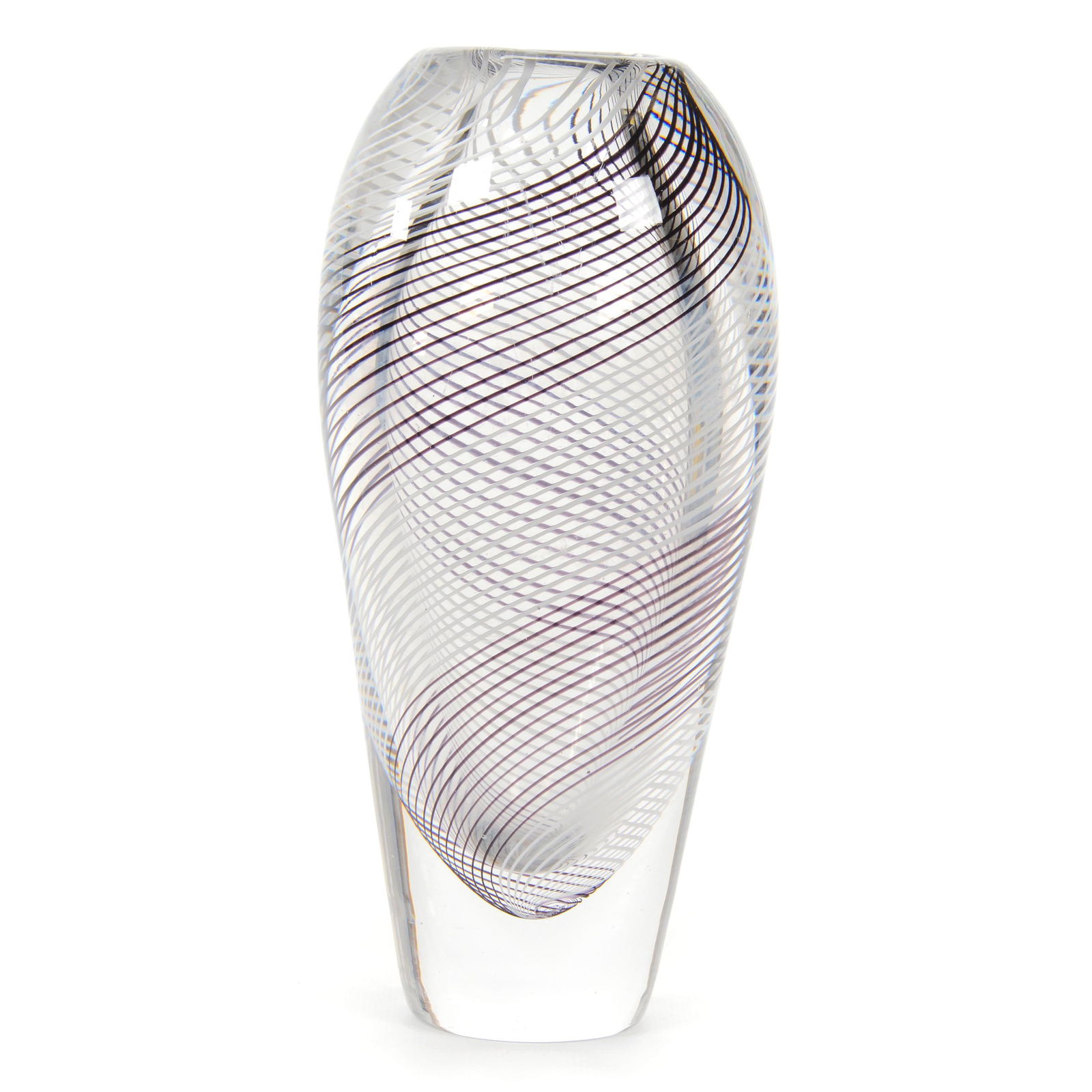 Vase, Contemporary Art Glass Signed Kosta Boda (1 of 3)