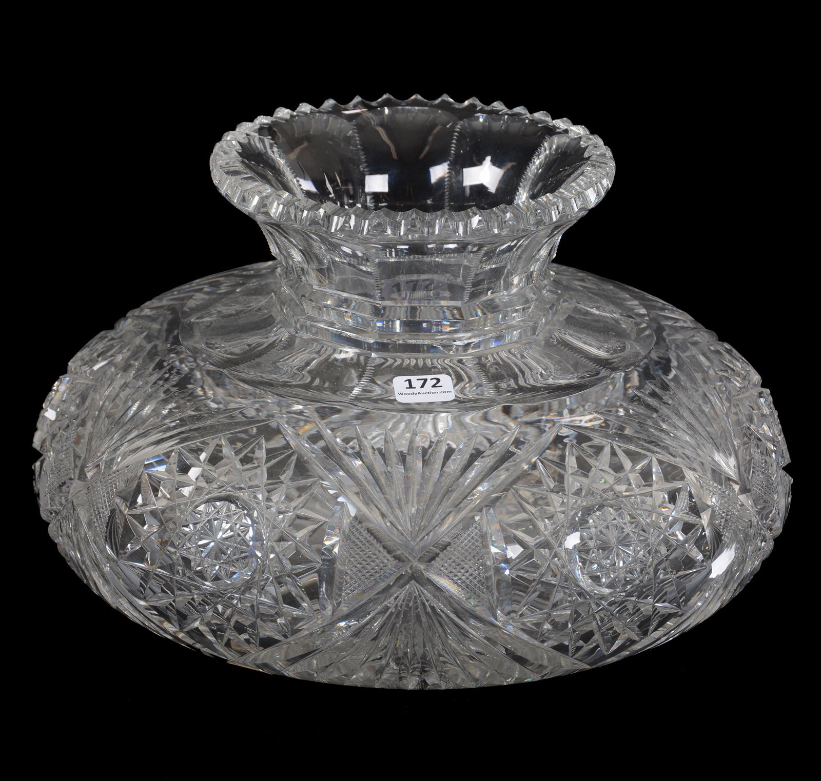 Flower Center, American Brilliant Cut Glass (1 of 4)