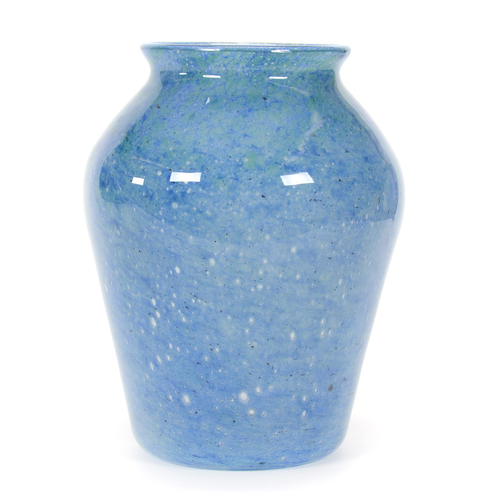 Vase, Unmarked Ysart Style Art Glass (1 of 3)