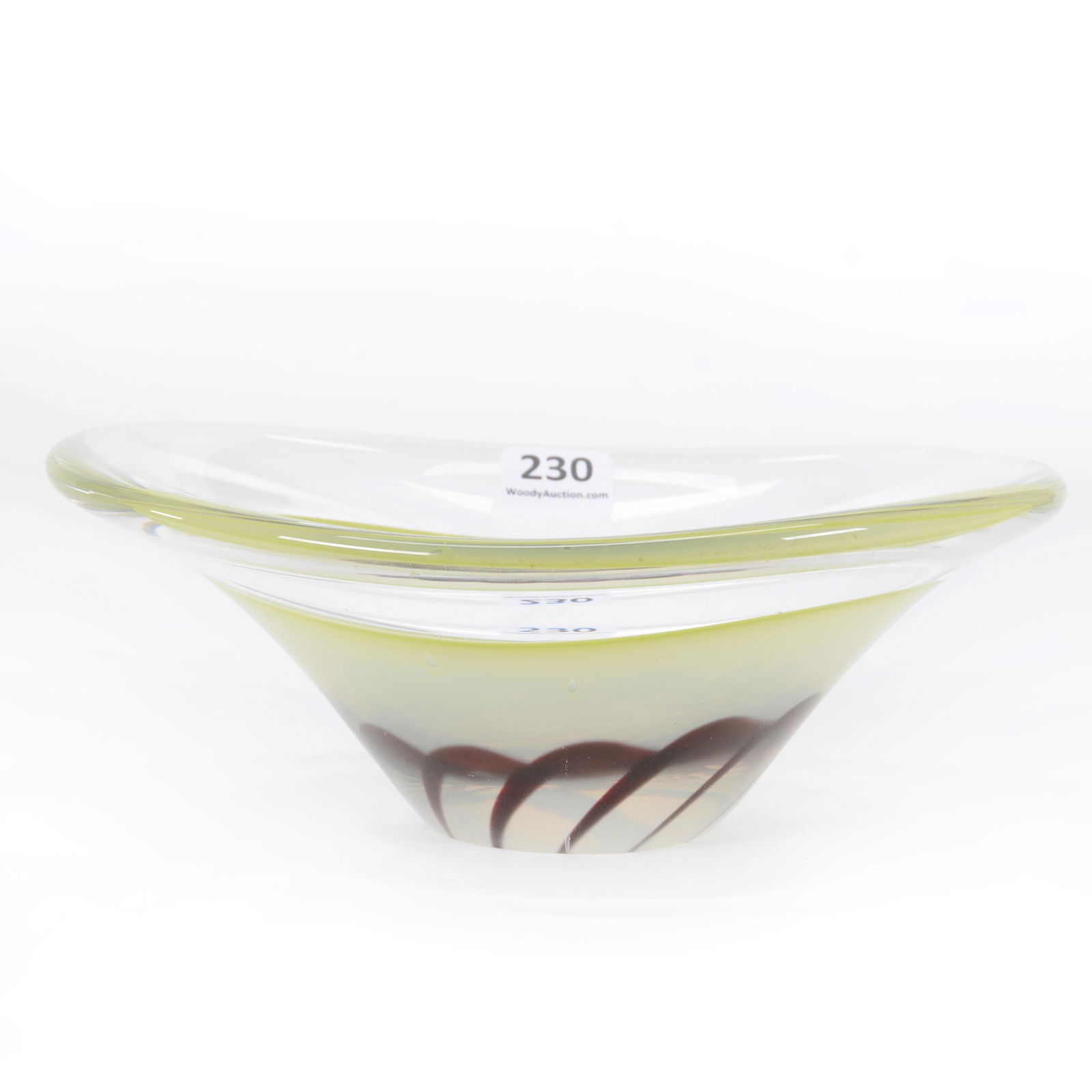 Bowl Signed Kosta Boda Contemporary Art Glass (1 of 3)