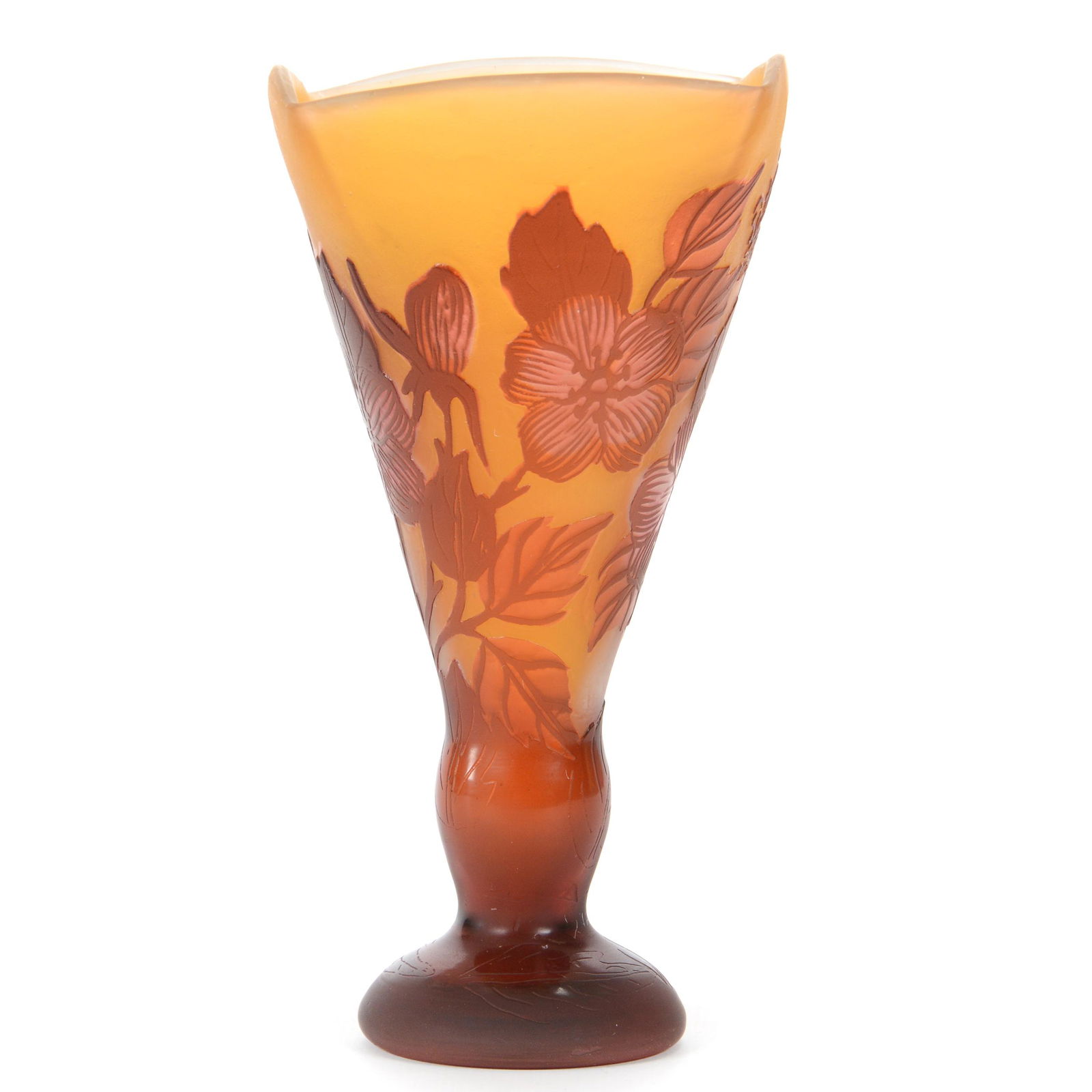 Vase, Contemporary Cameo Art Glass Petrache (1 of 4)