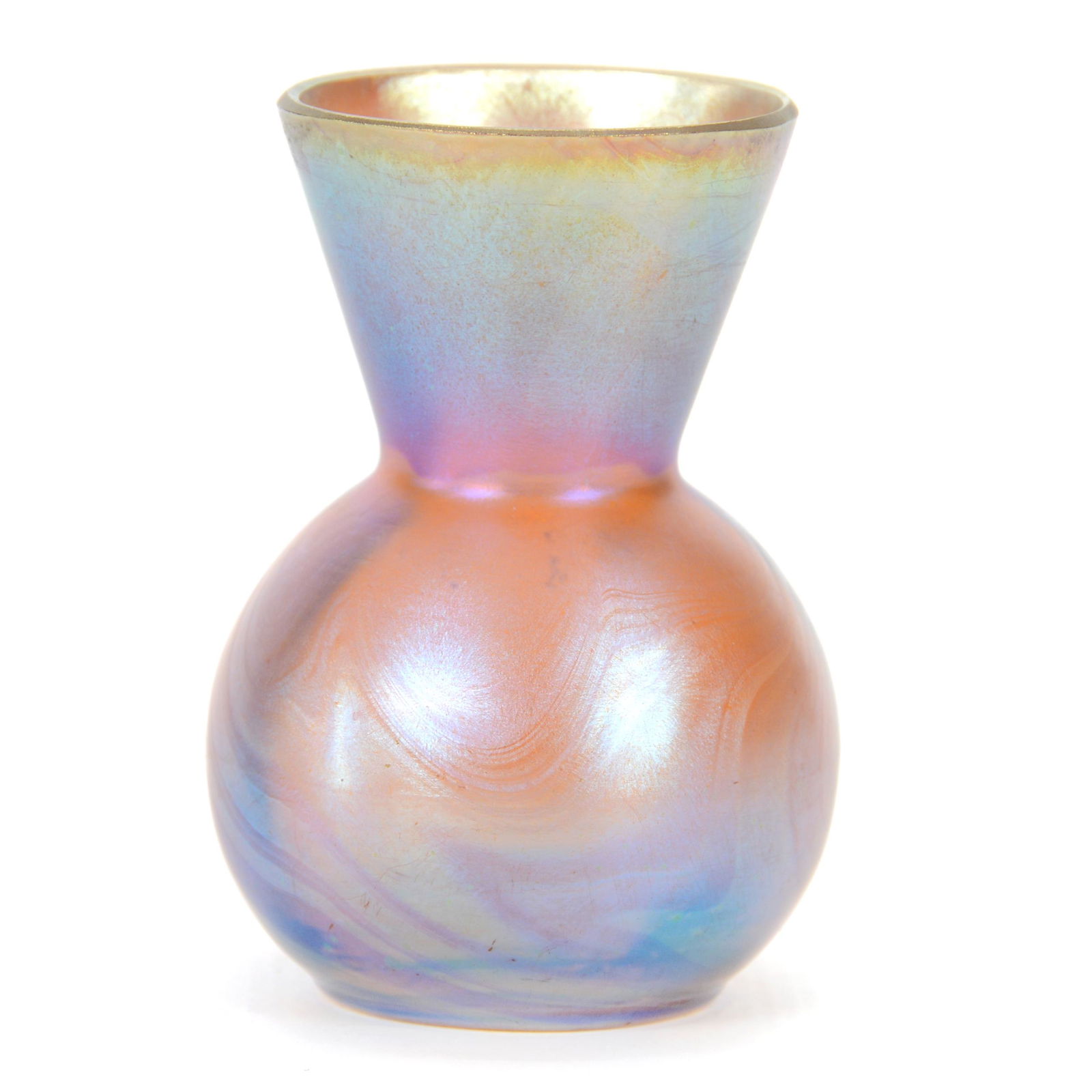 Miniature Vase, Unmarked WMF Art Glass (1 of 3)
