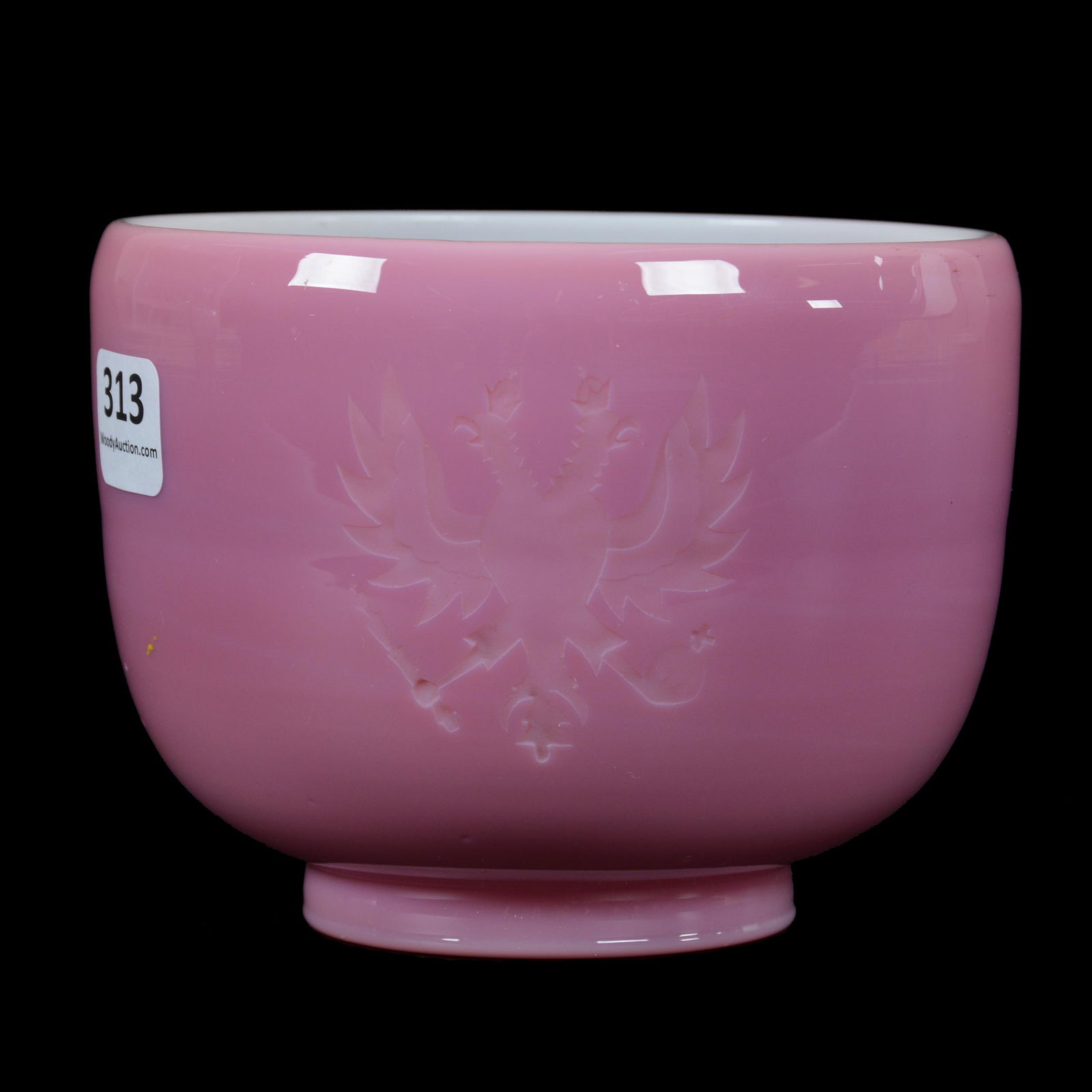 Bowl, Pink Cased Art Glass (1 of 3)