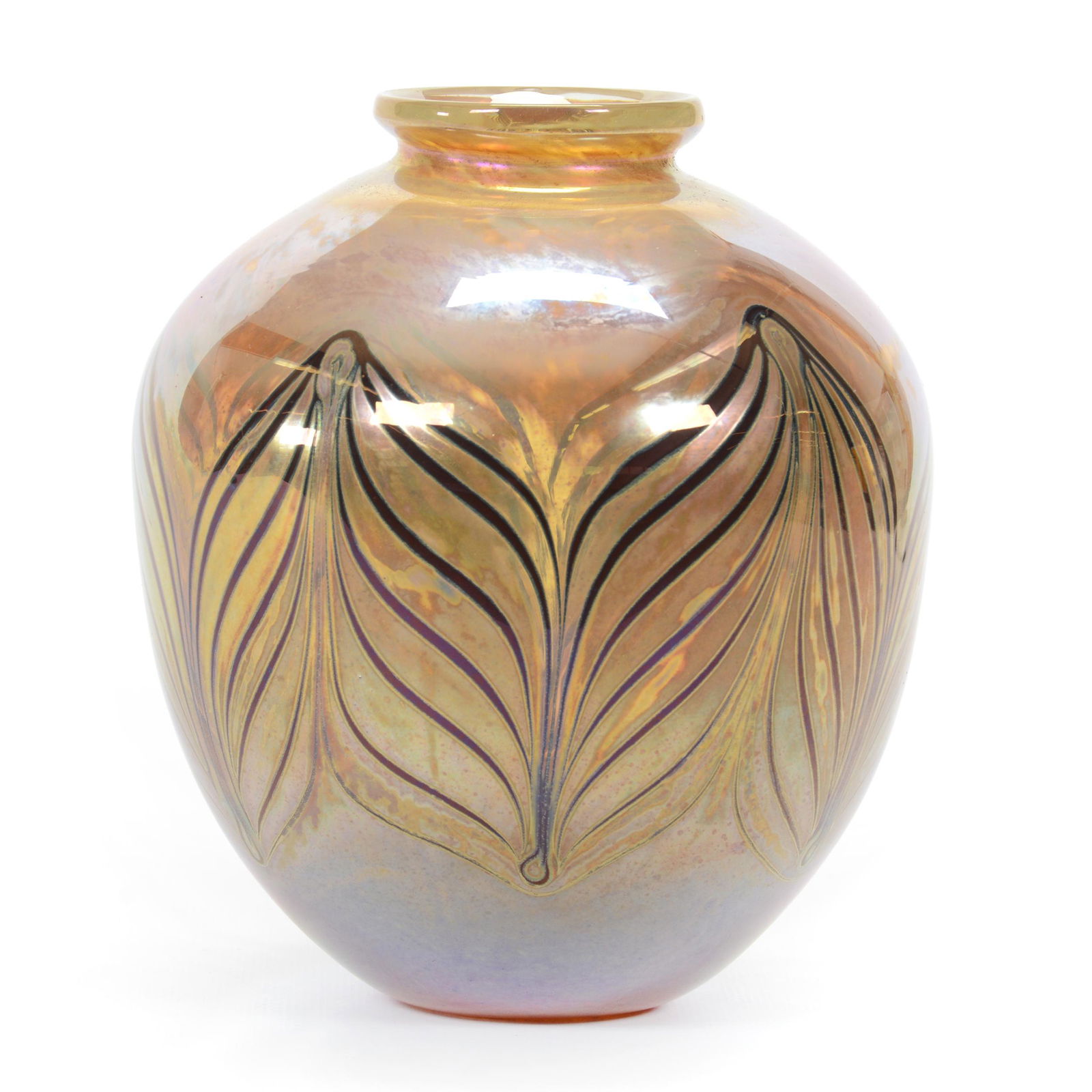 Vase Contemporary Art Glass Signed Heilman 1979 Date (1 of 4)