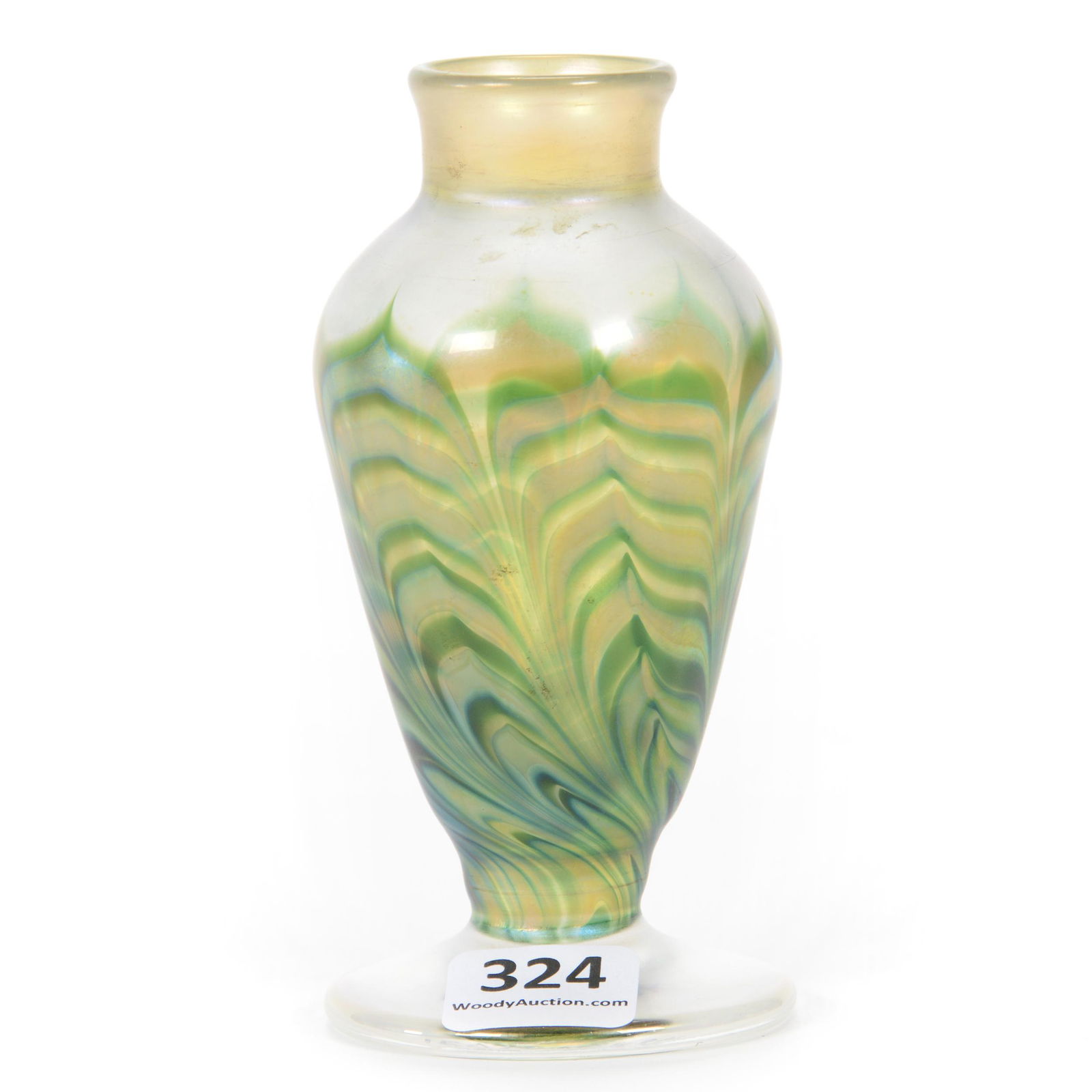 Vase, Contemporary Art Glass Signed Lundberg Studios (1 of 4)