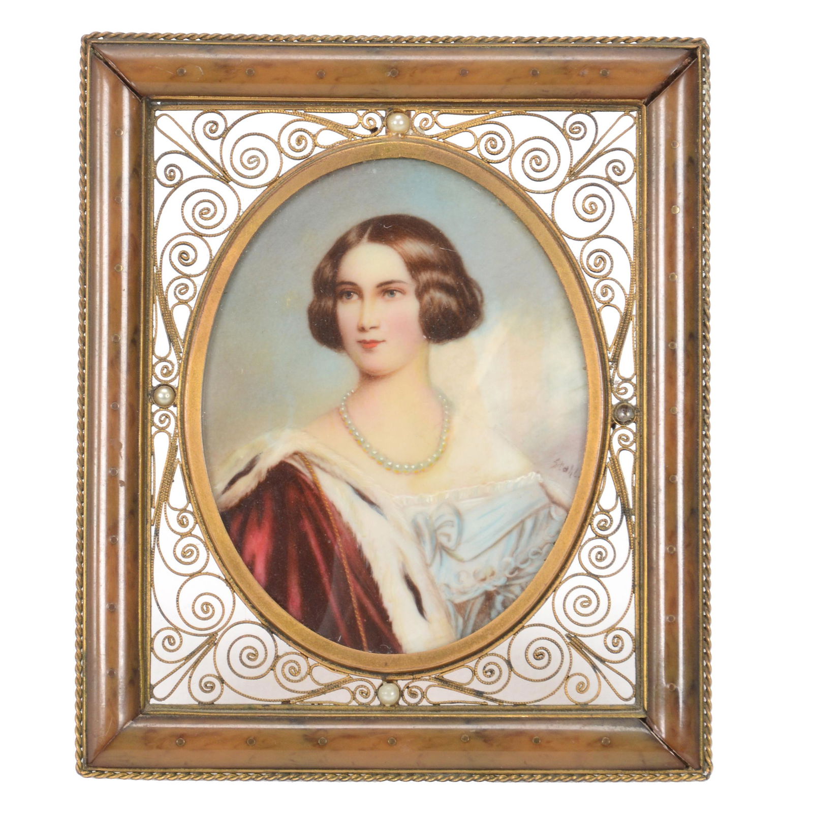 Framed Miniature Painting (1 of 3)