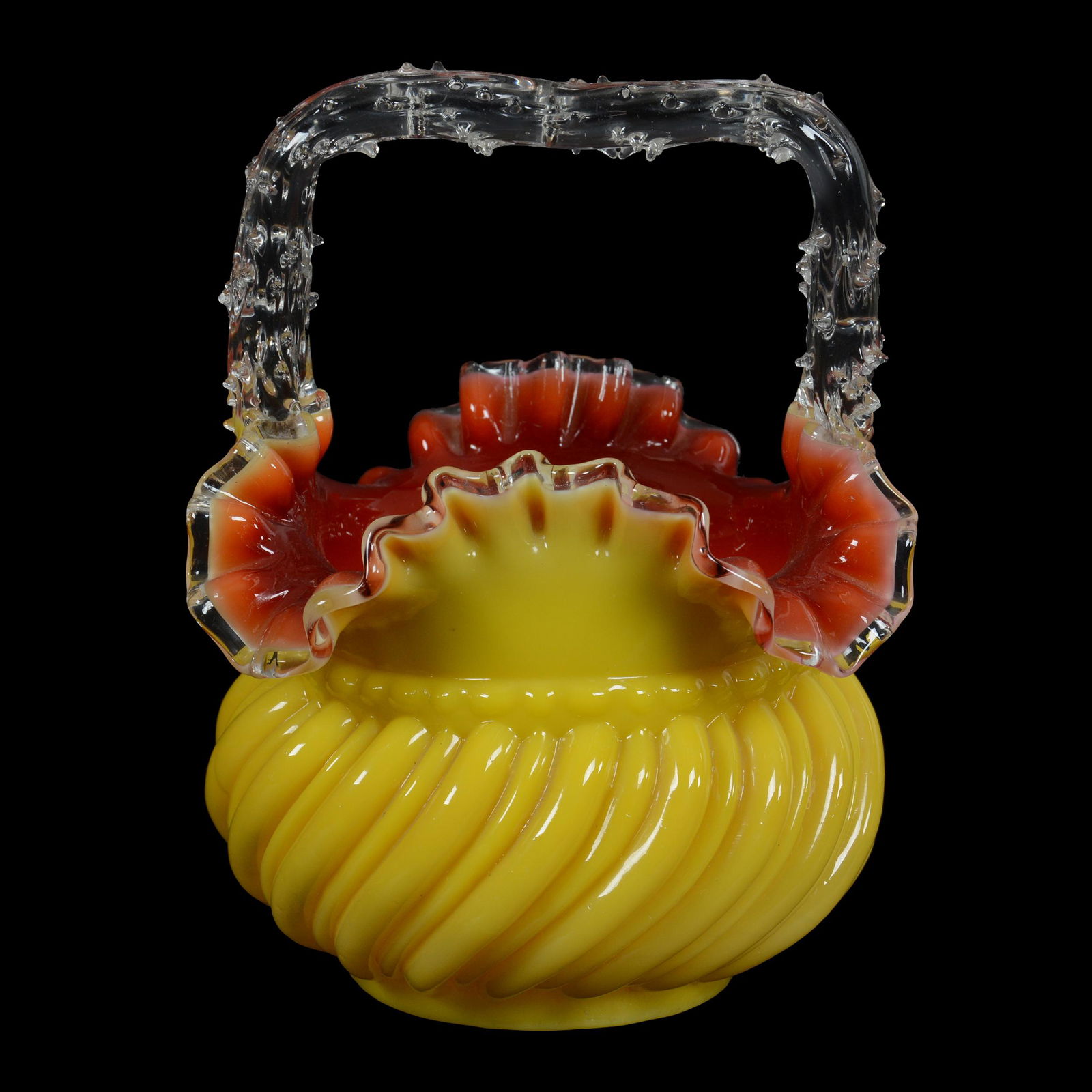 Basket, Cased Art Glass (1 of 3)