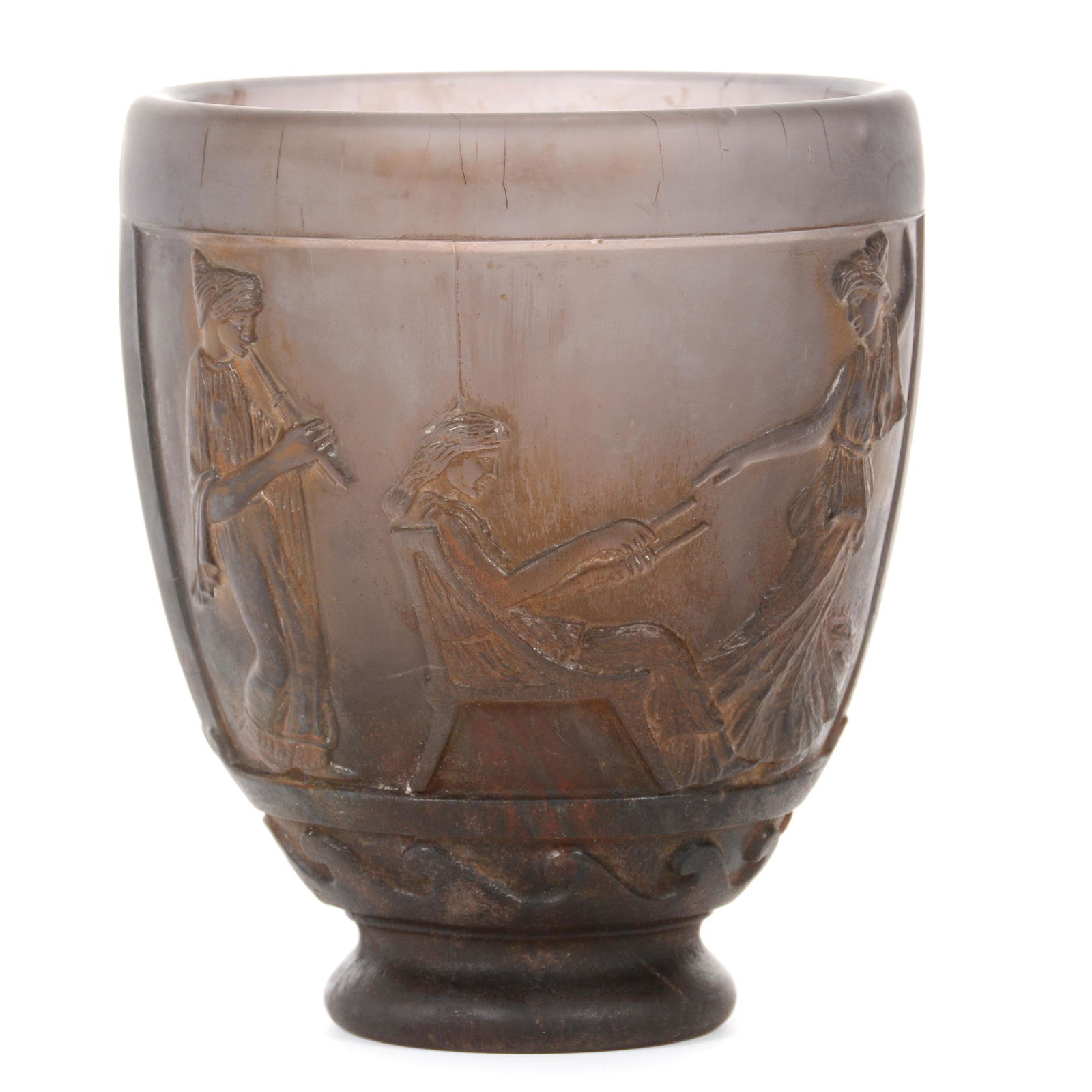 Vase Marked Georges De Feure French Art Glass (1 of 3)