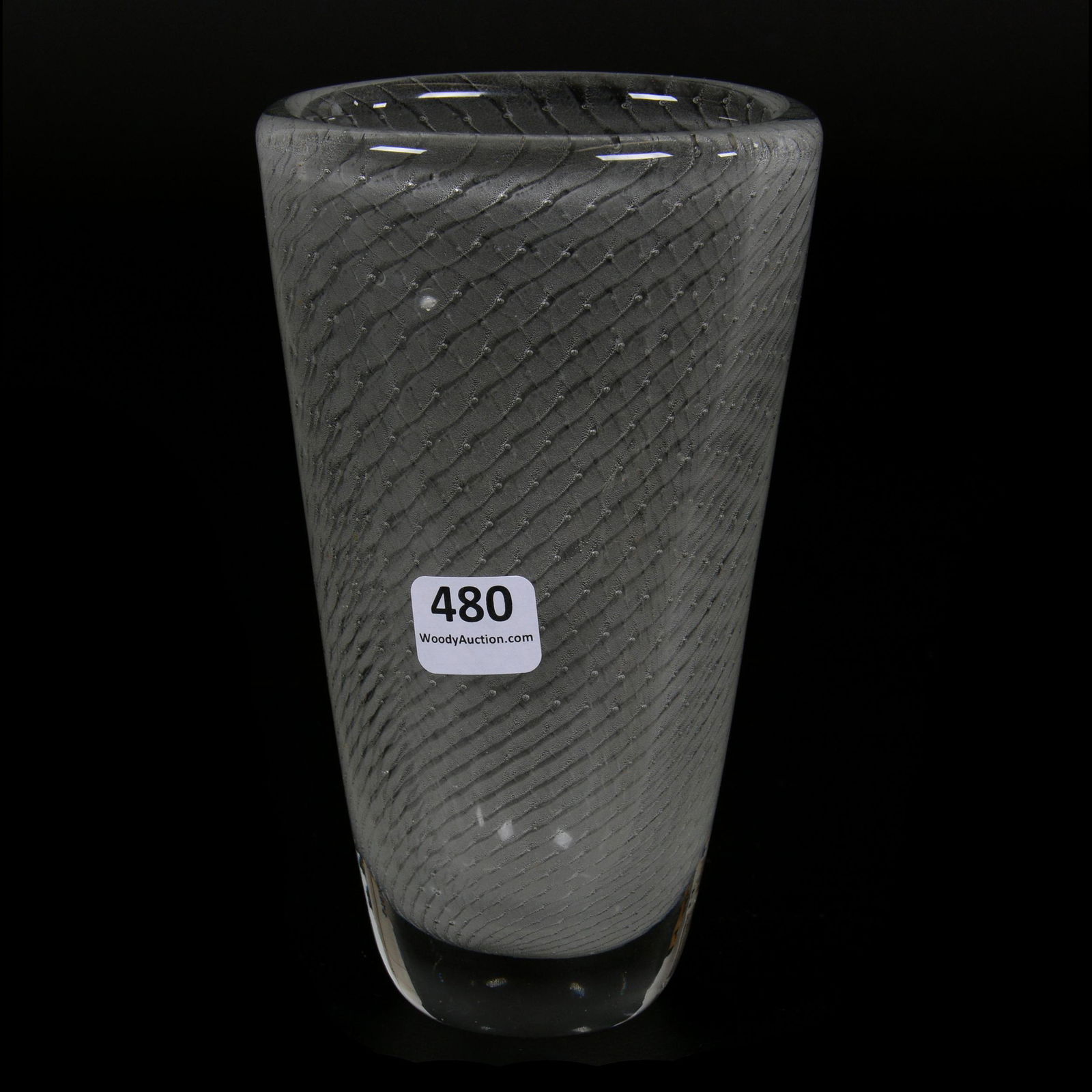 Vase, Clear Opalescent Art Glass (1 of 3)