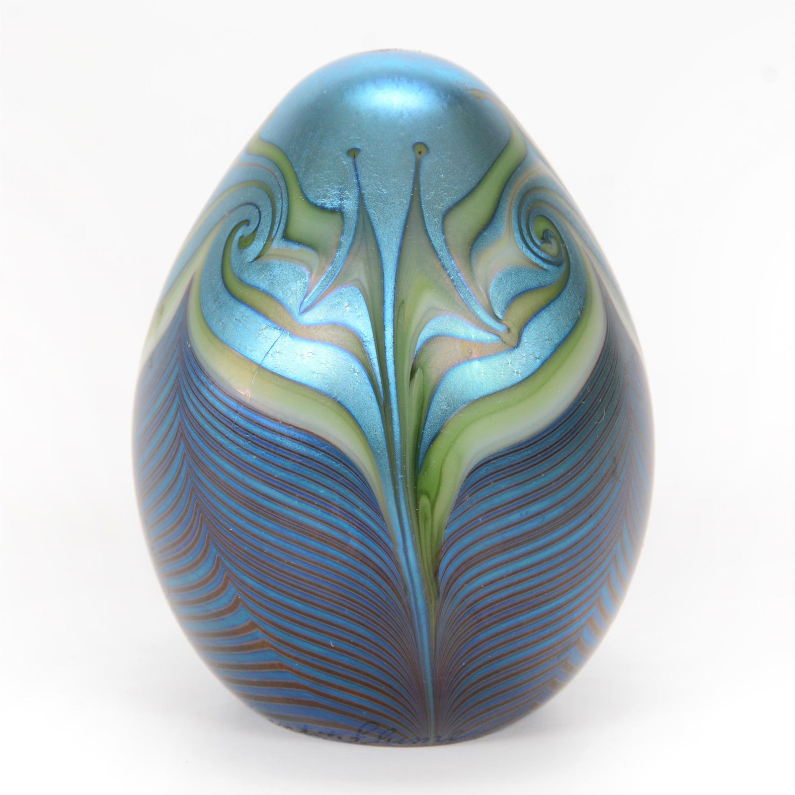 Paperweight, Contemporary, Signed Orient & Flume (1 of 2)
