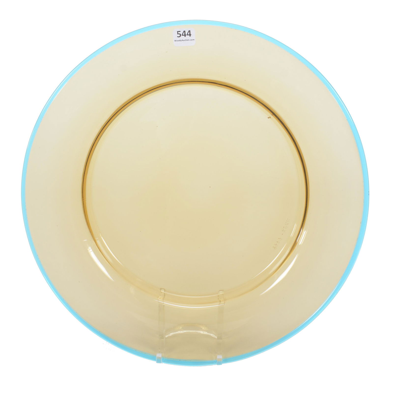 Round Tray, Unmarked Steuben Art Glass (1 of 2)