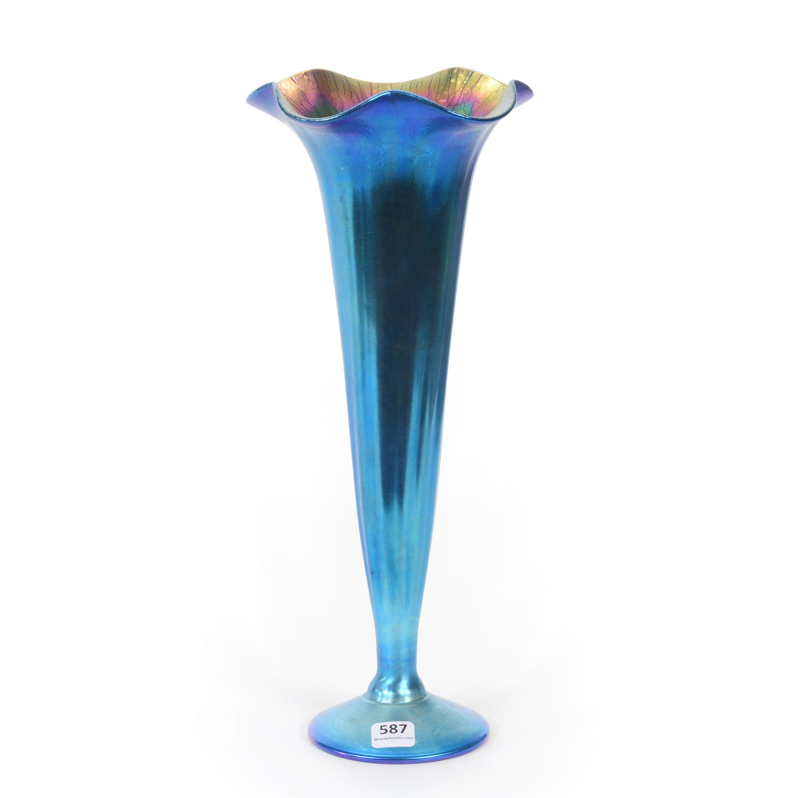 Trumpet Vase, Contemporary Signed Lundberg Studios (1 of 3)