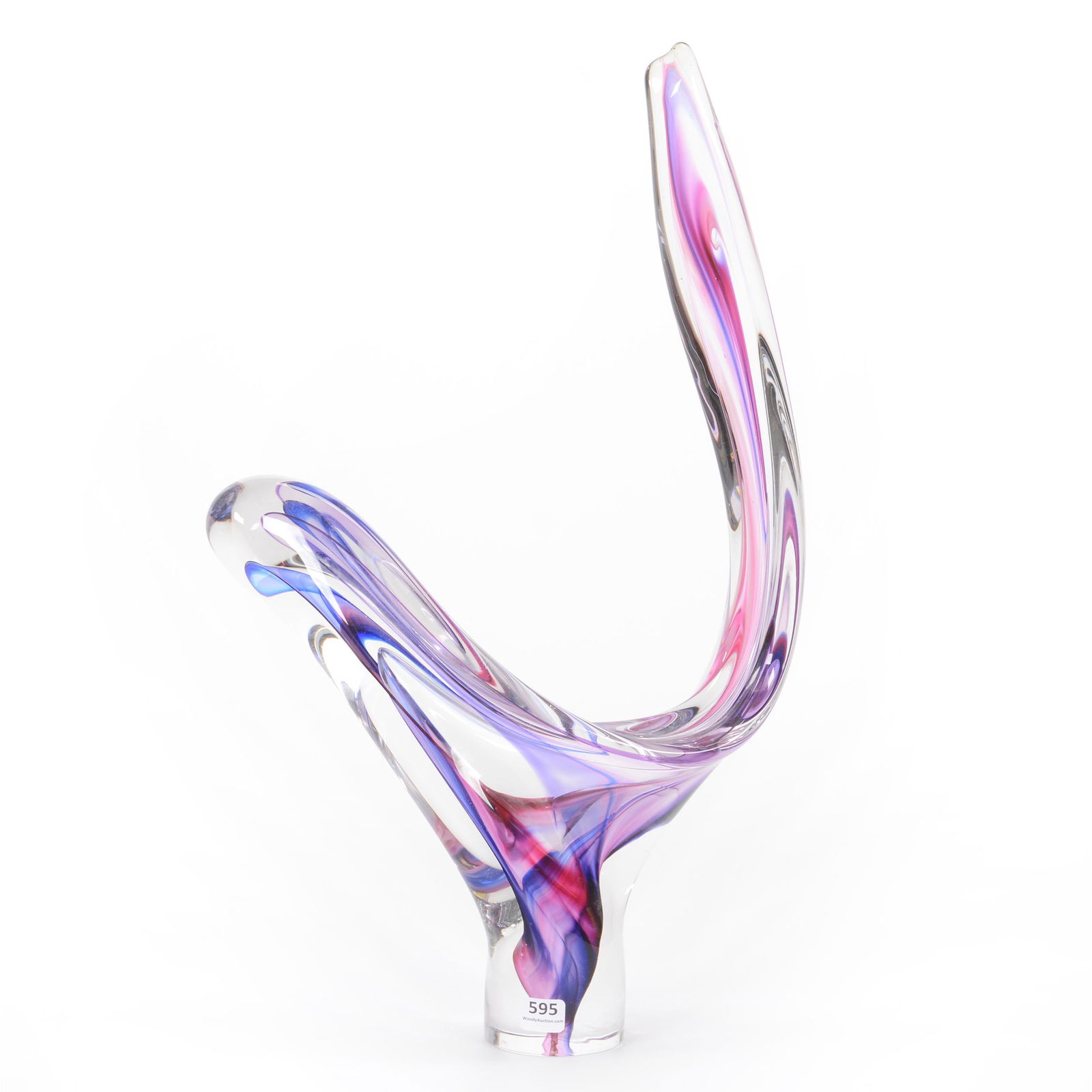 Free Form Glass Sculpture, Contemporary, Signed (1 of 4)