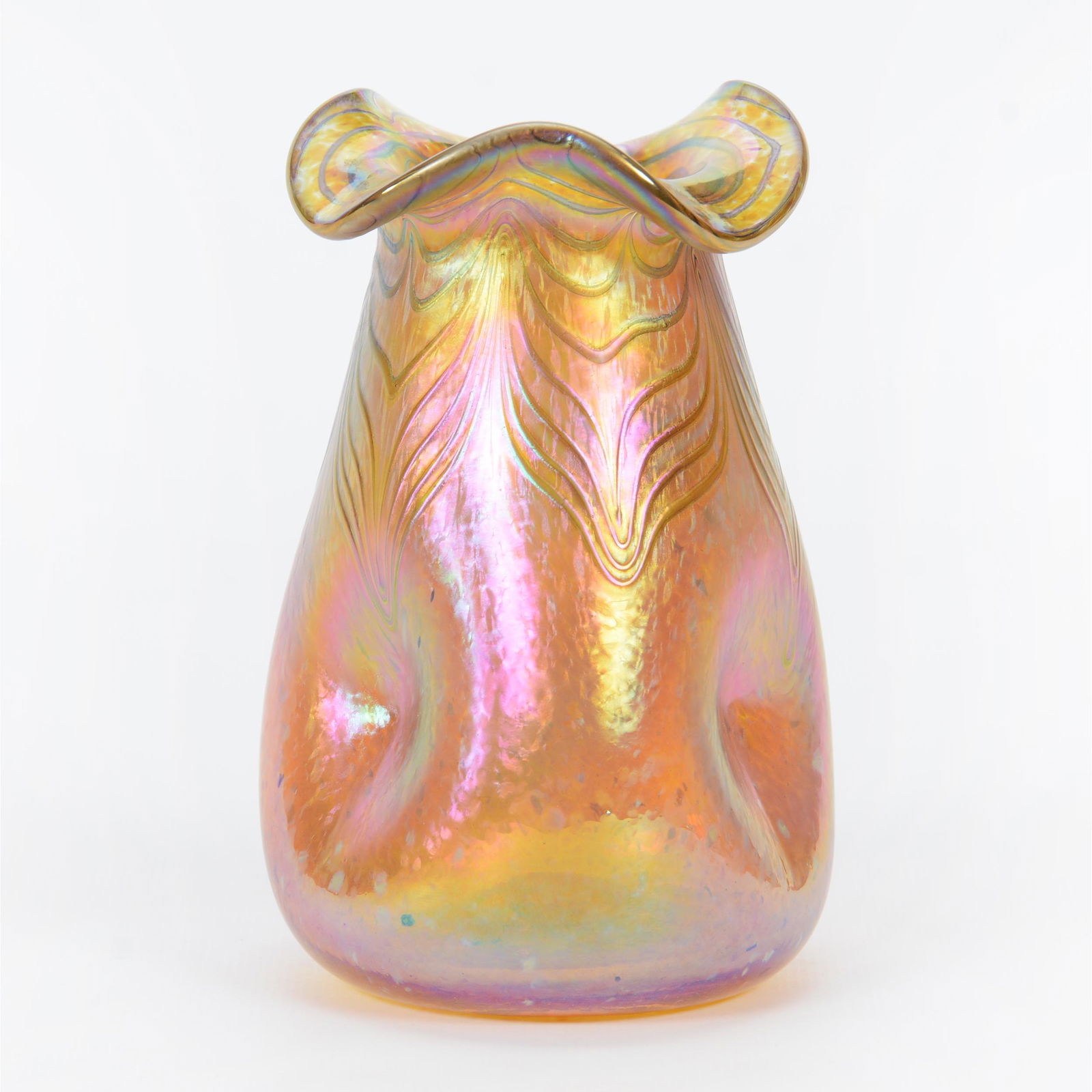 Vase, Contemporary Art Glass Signed Muller (1 of 3)