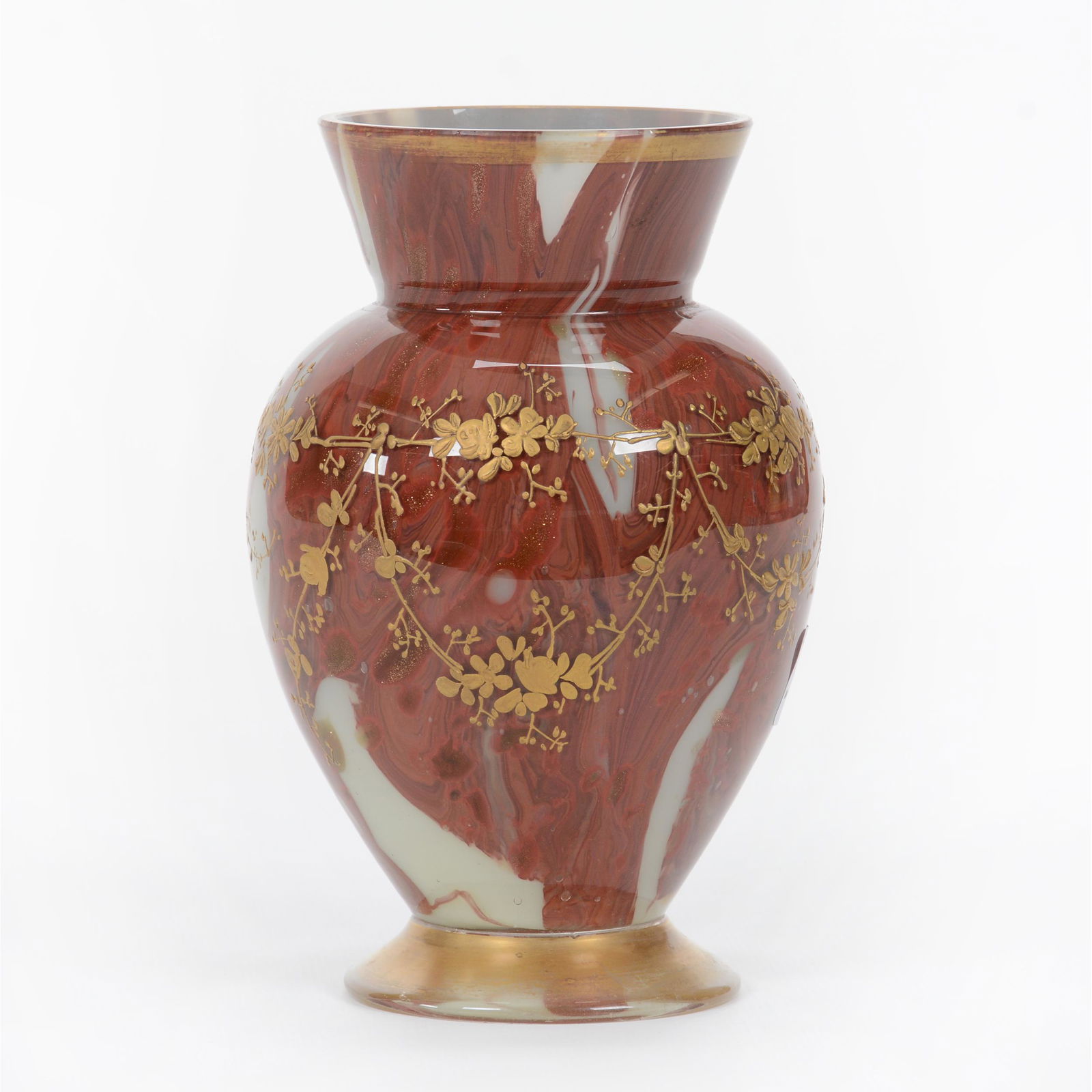 Vase, Cased Art Glass Attributed To Harrach (1 of 3)