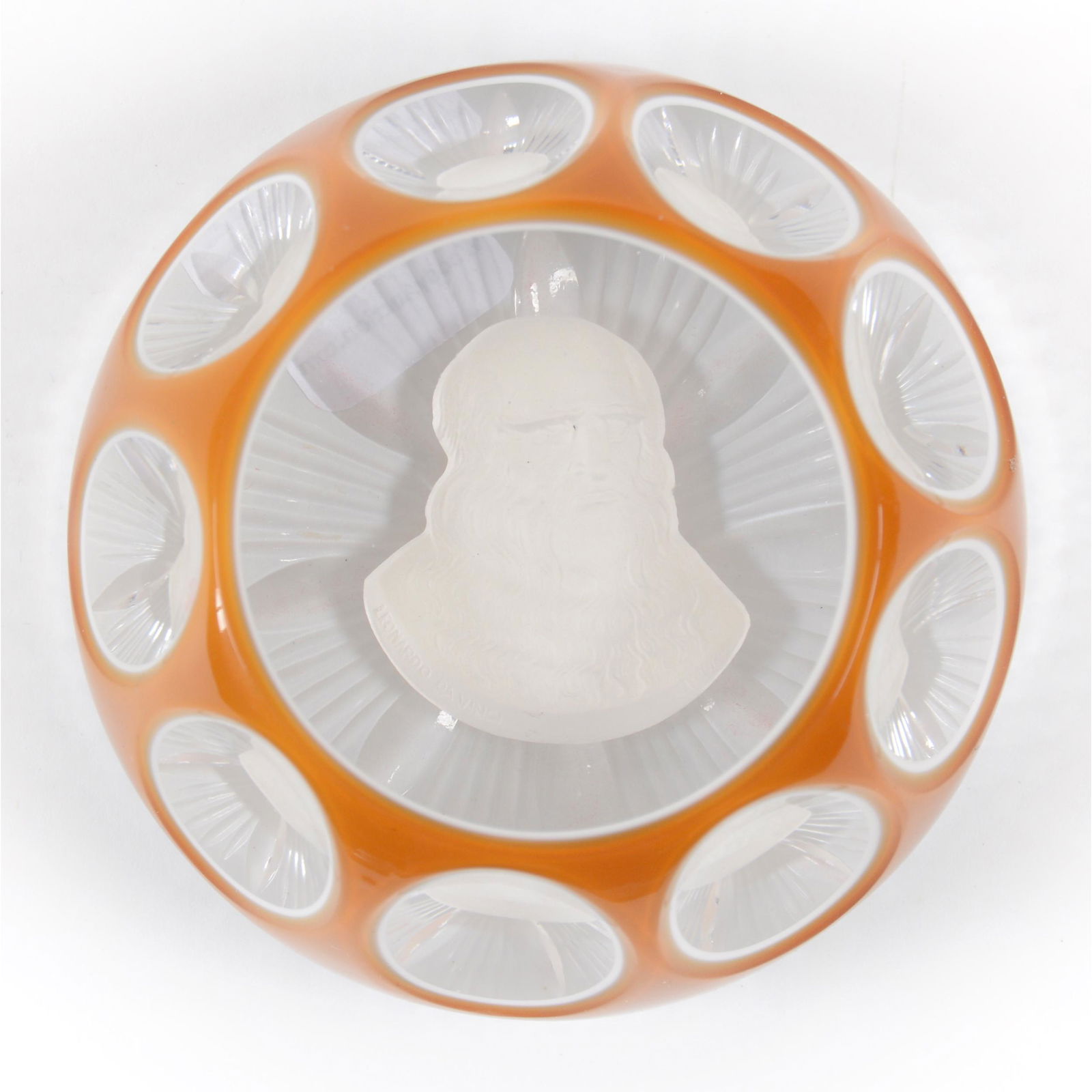 Paperweight Signed Cristalleries d'Albert Sulphide (1 of 3)